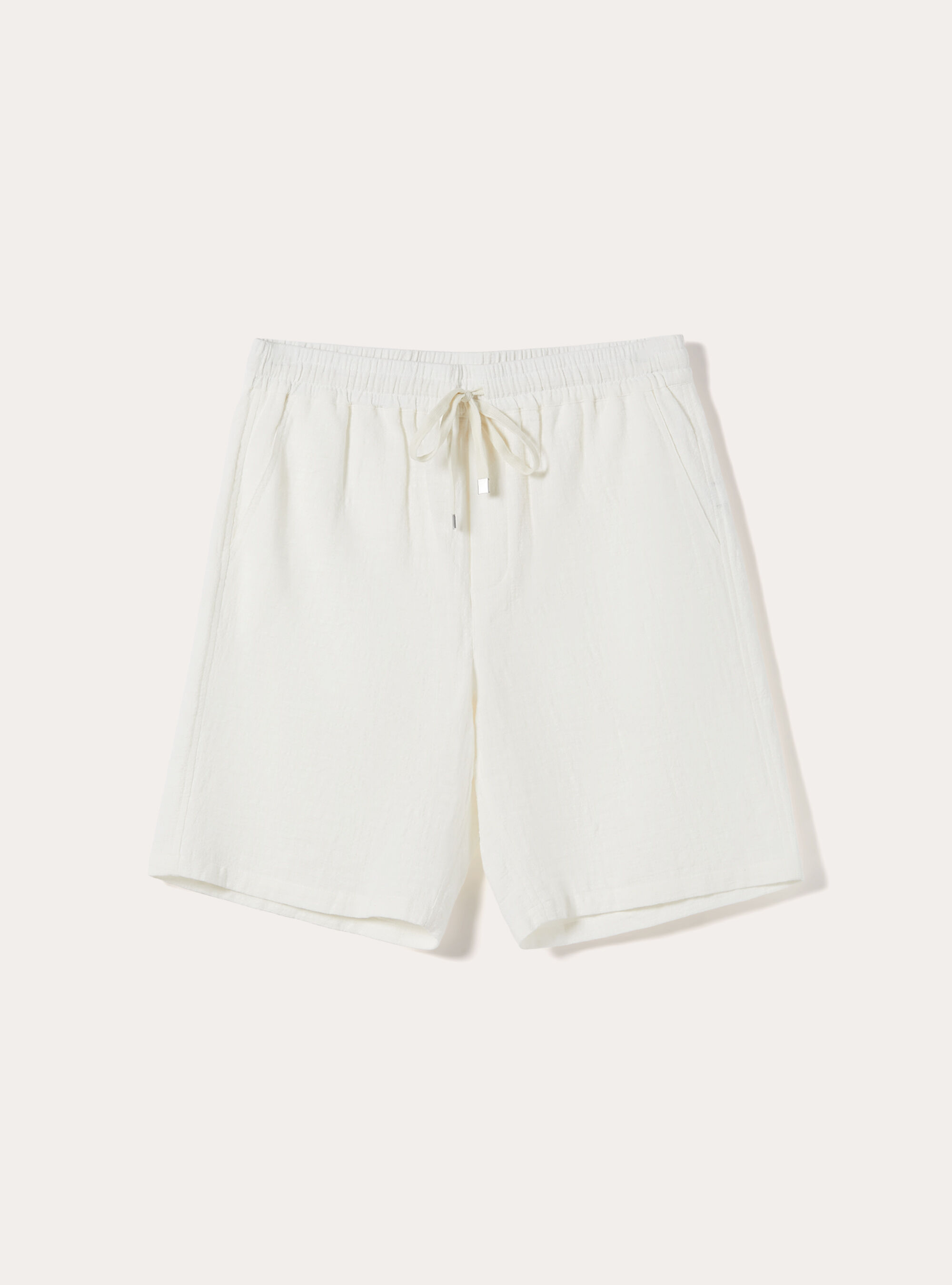 Baumwoll-Bermudas mit elastischem Bund, WH2 WHITE