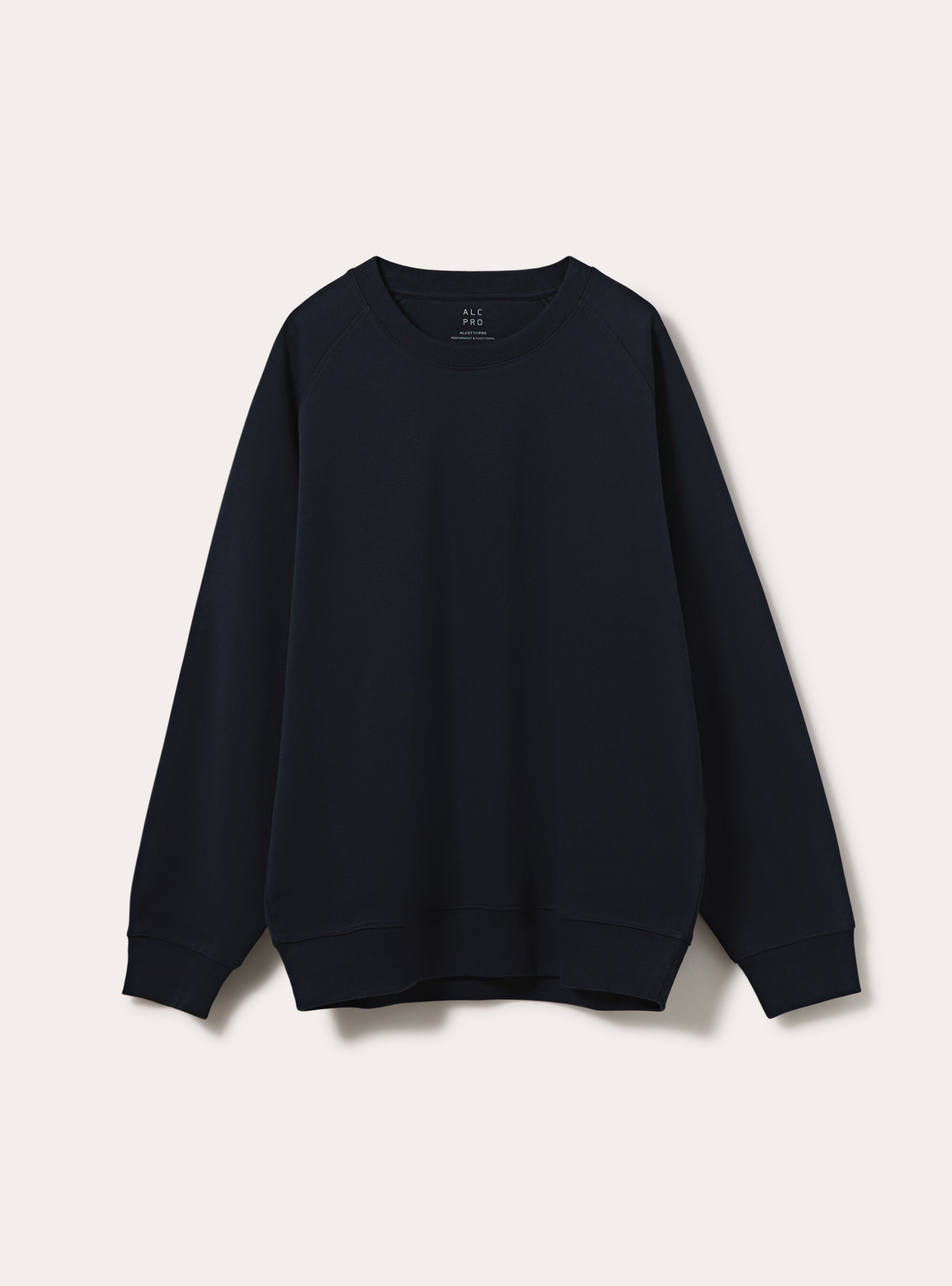 Sweat col rond avec manches raglan en tissu interlock, NA1 NAVY DARK