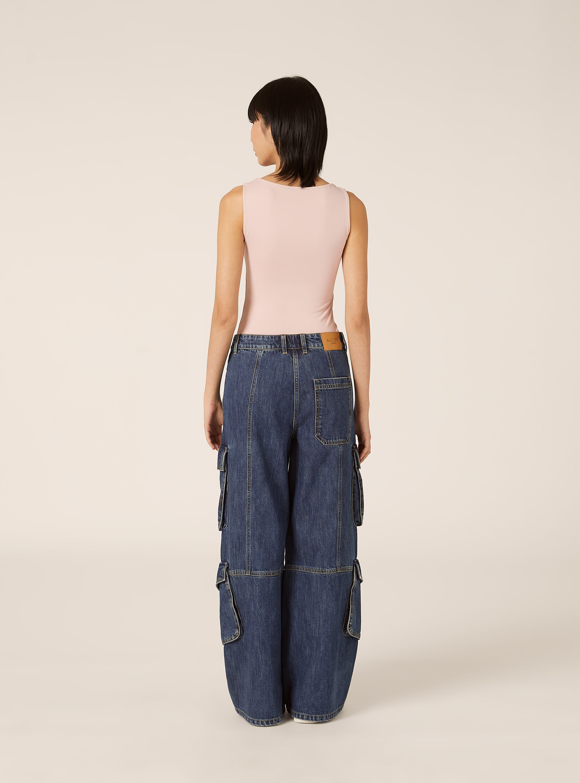 Body con scollo a barchetta, PK2 PINK MEDIUM