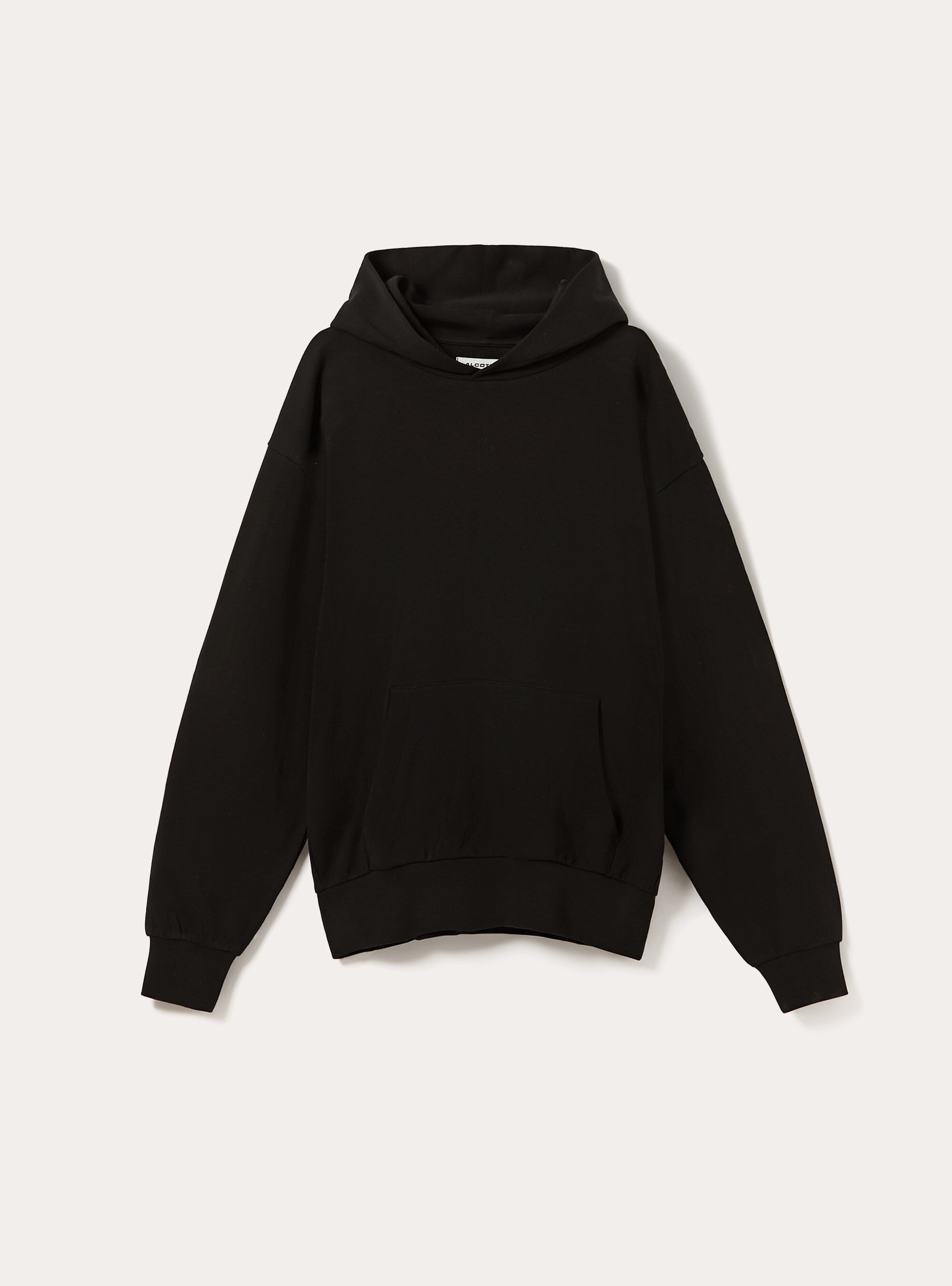 Sweat &agrave; capuche &agrave; coupe large, BK1 BLACK