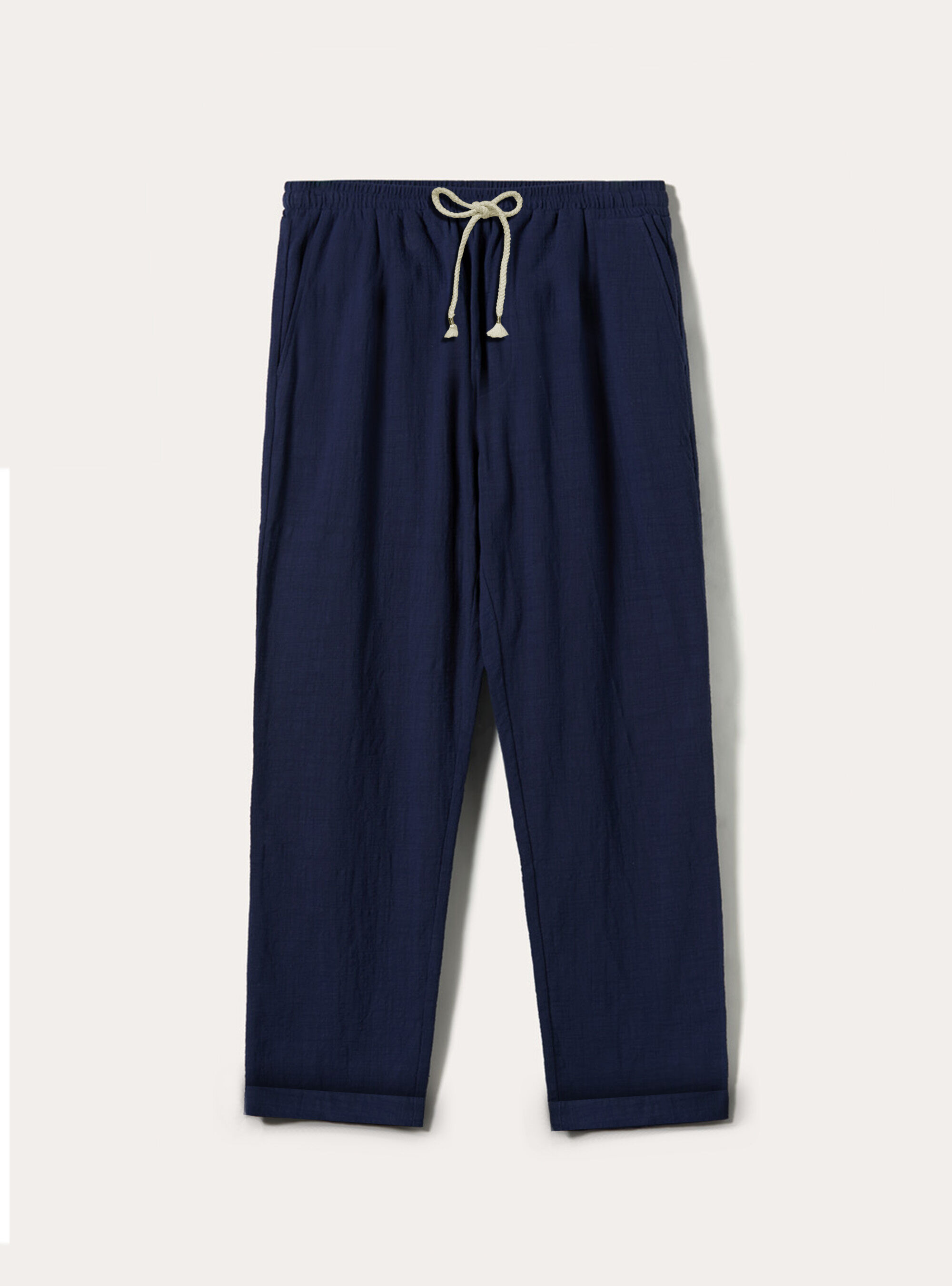 Pantalon de jogging l&eacute;ger avec &eacute;lastique, NA2 NAVY MEDIUM