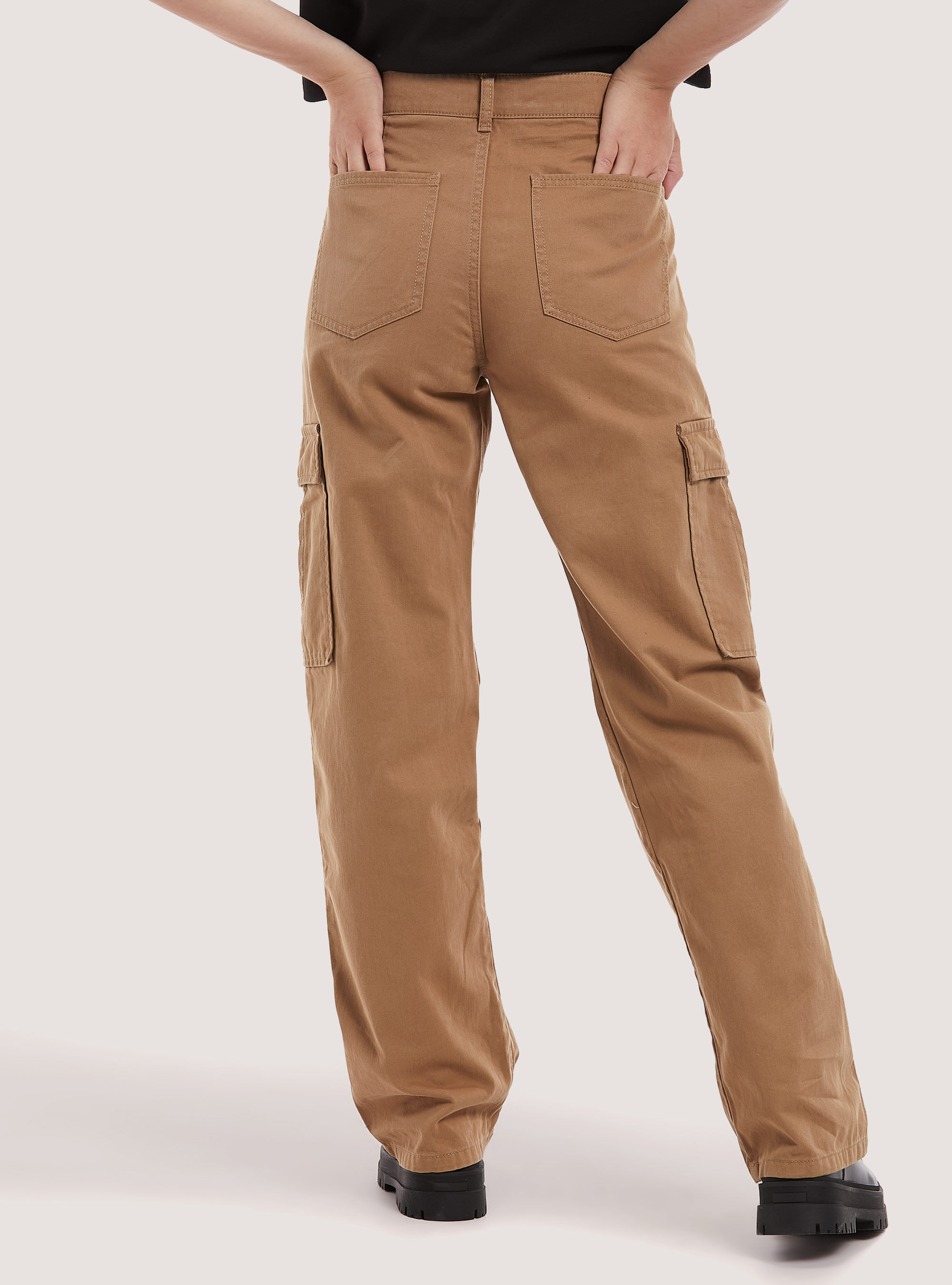 Twill cargo trousers, CM2 CAMEL MEDIUM