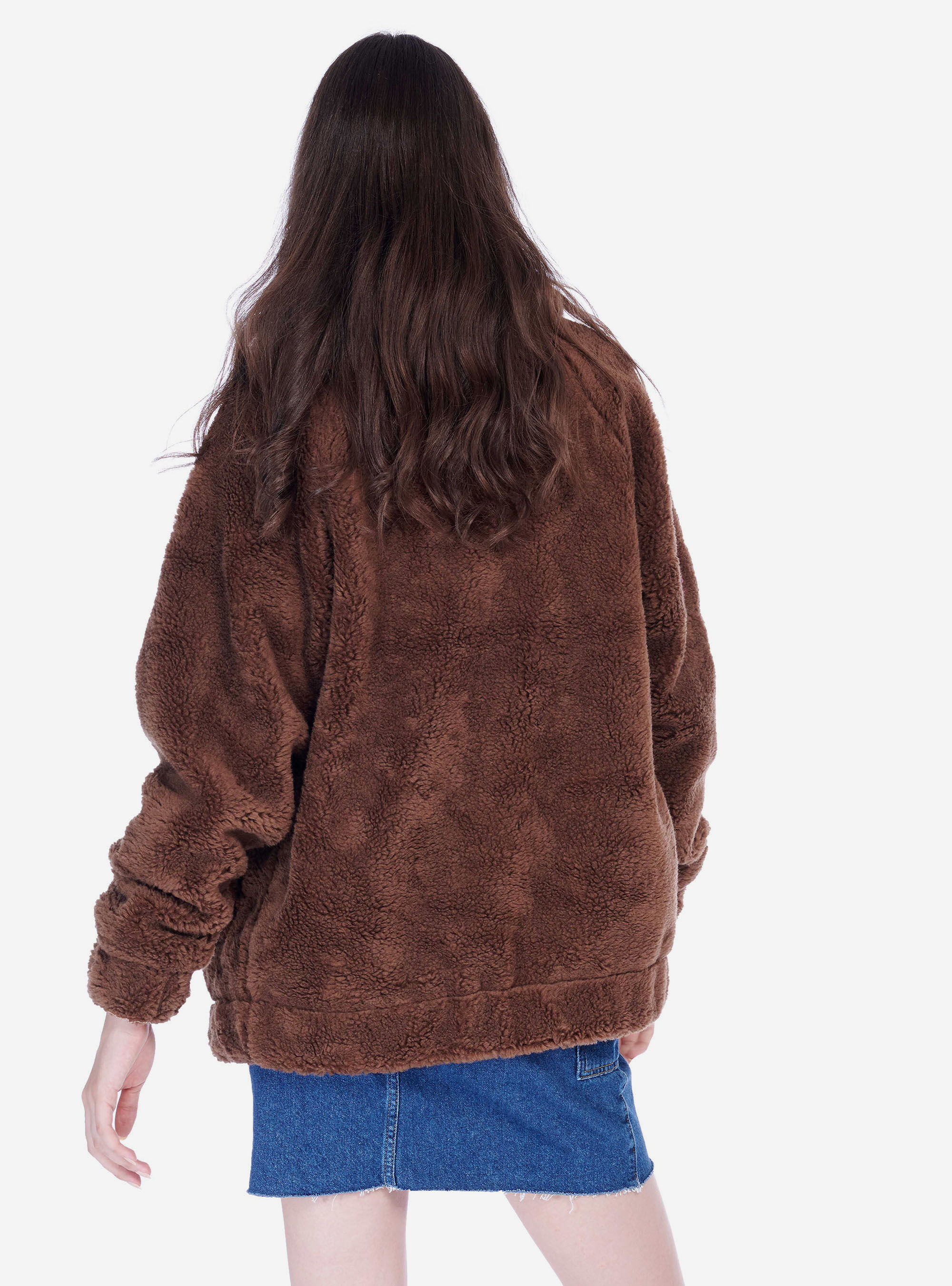 Veste effet peau de mouton cheap