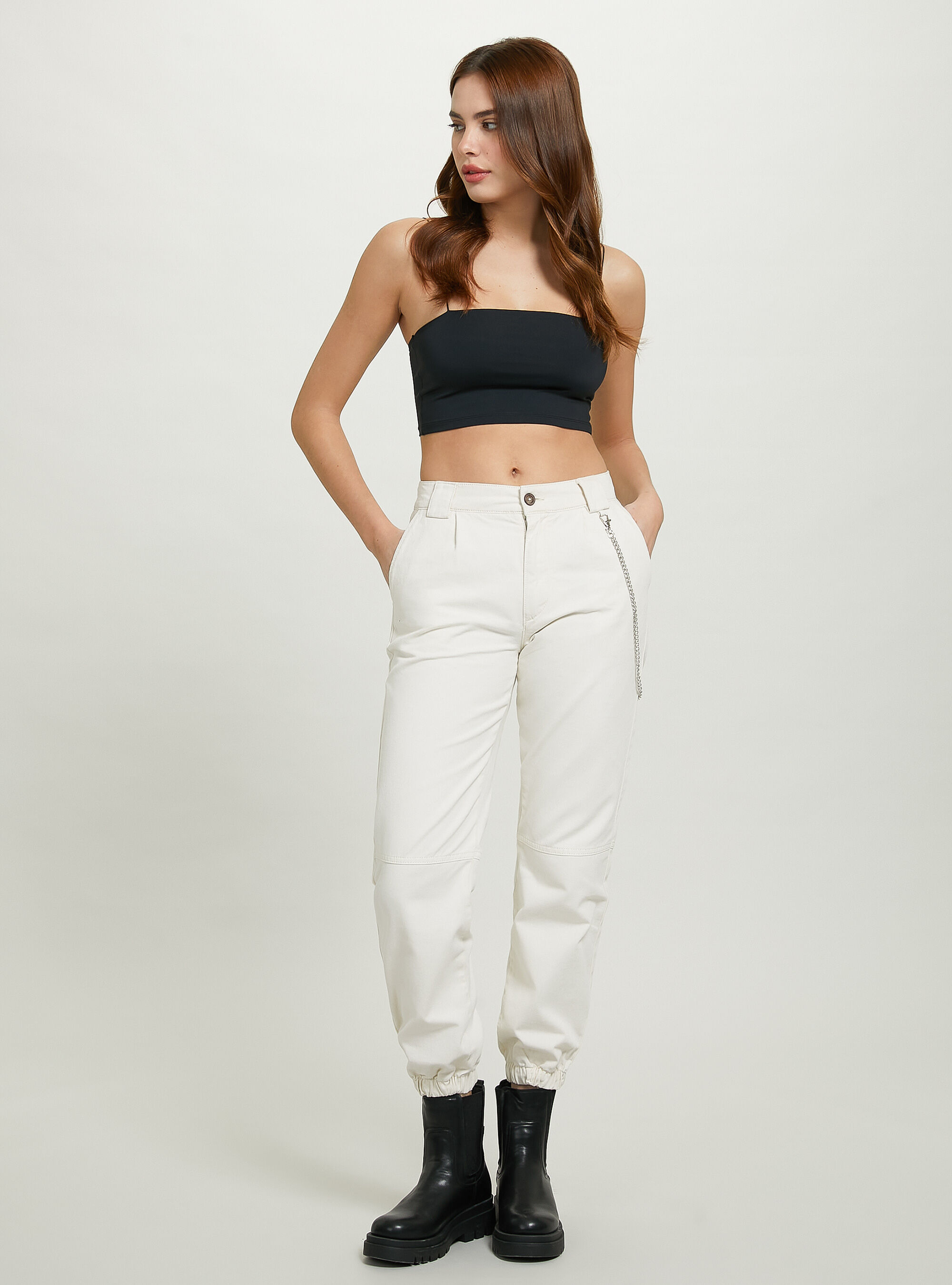 Jogger trousers with chain Alcott Women s Trousers