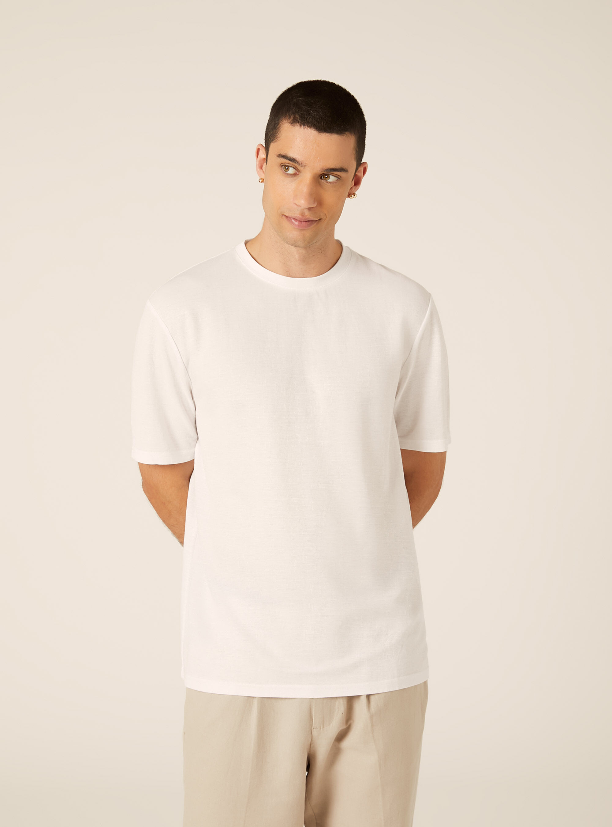 T-shirt slub boxy fit