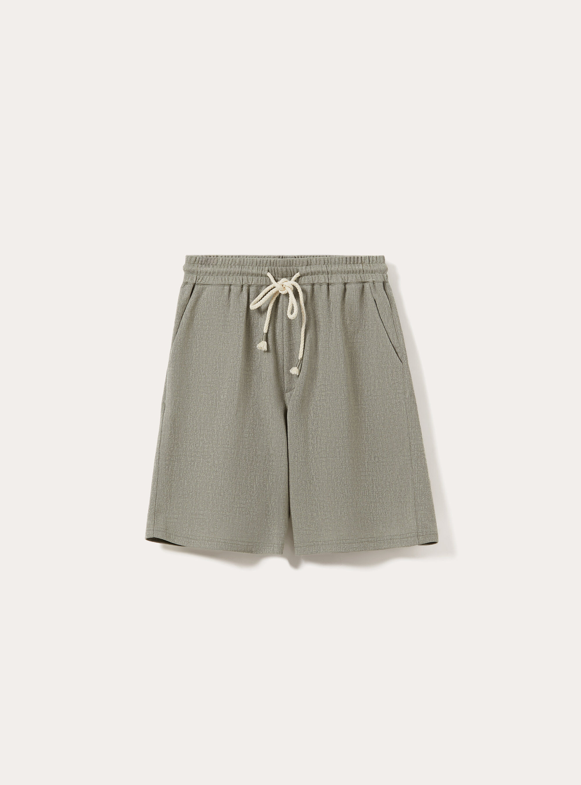 Bermudas con textura y cord&oacute;n ajustable, SG3 SAGE LIGHT