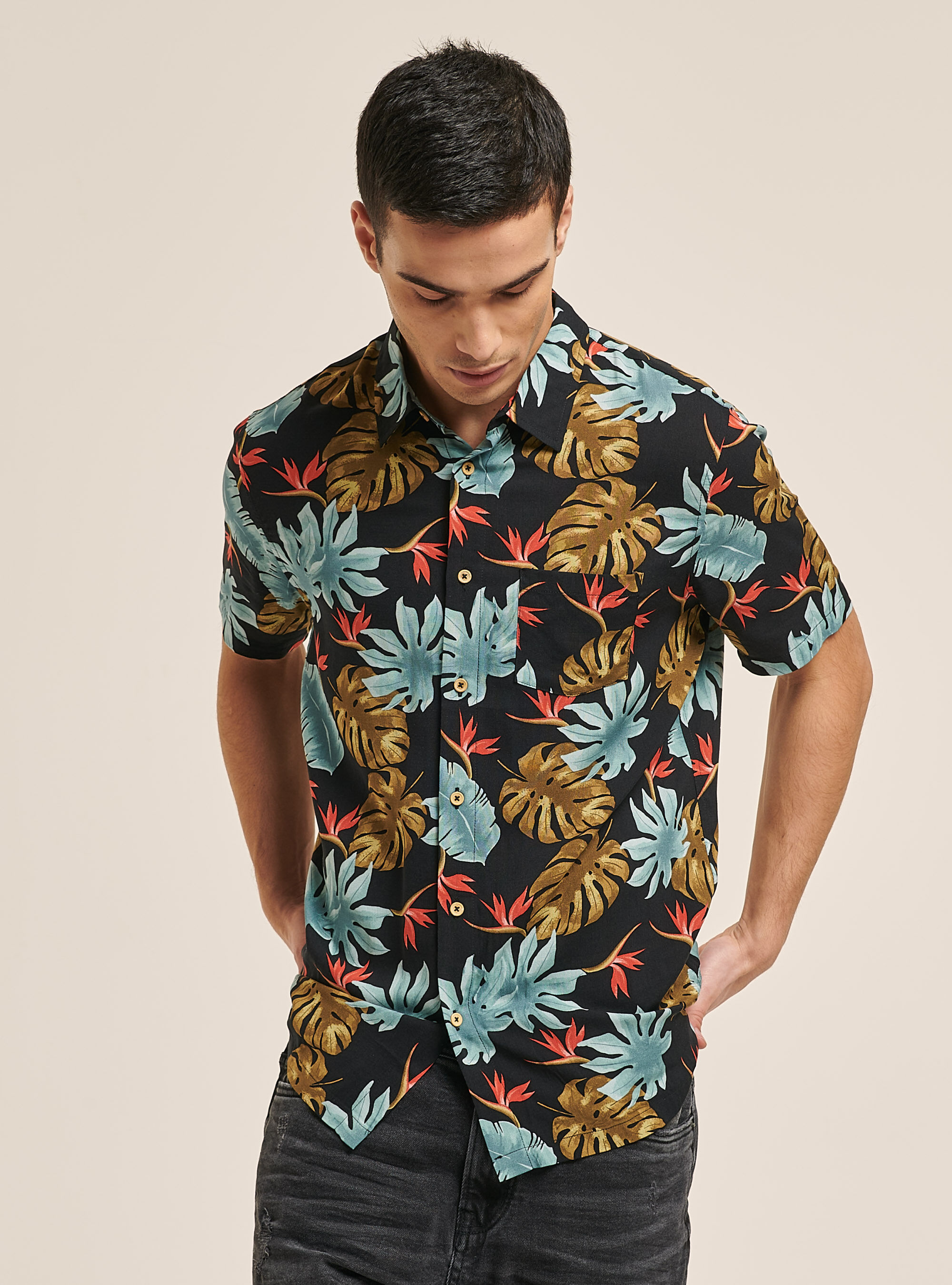 Camicia tropicale cheap