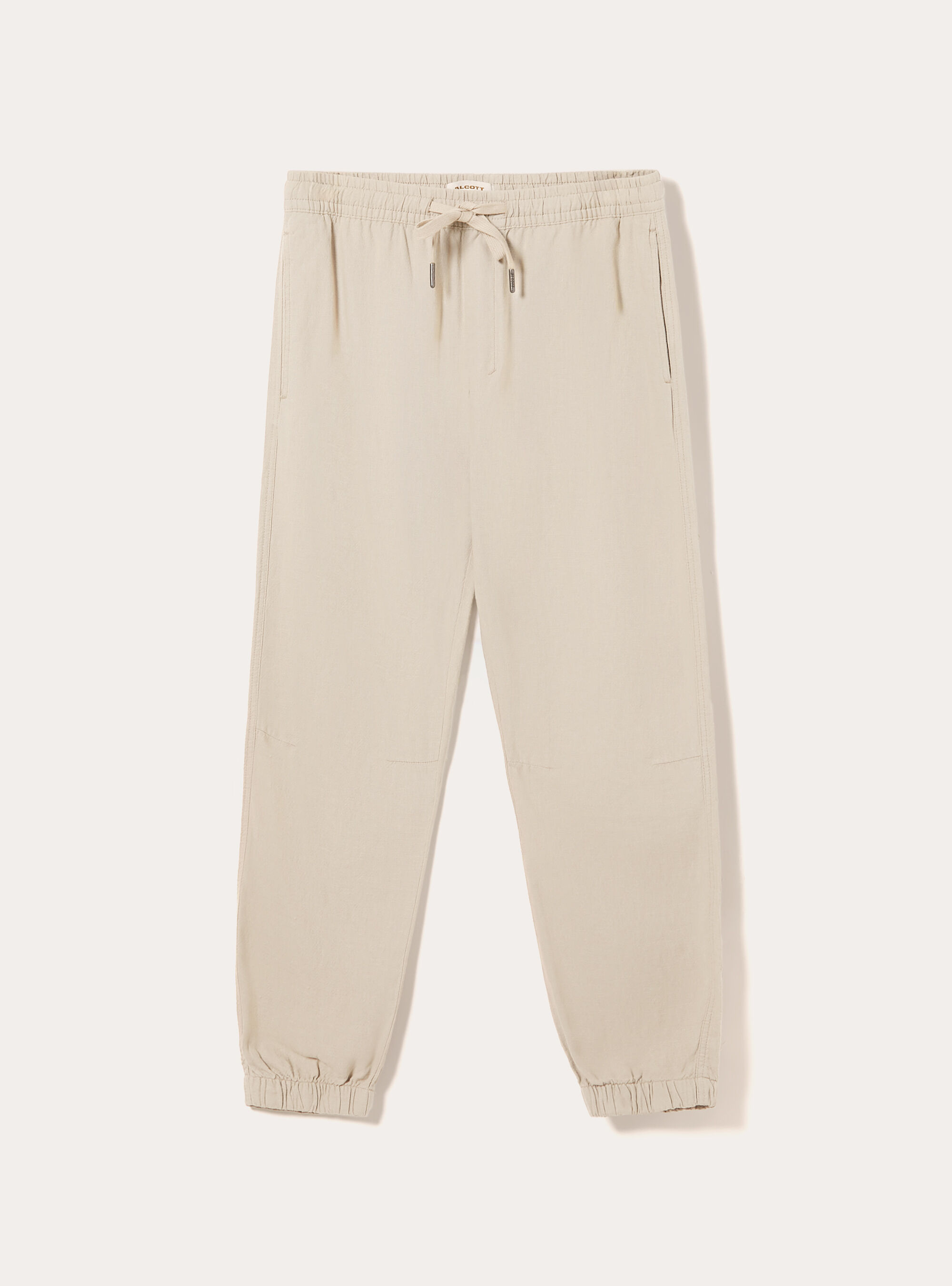 Pantalon jogger en lin, BG2 BEIGE MEDIUM