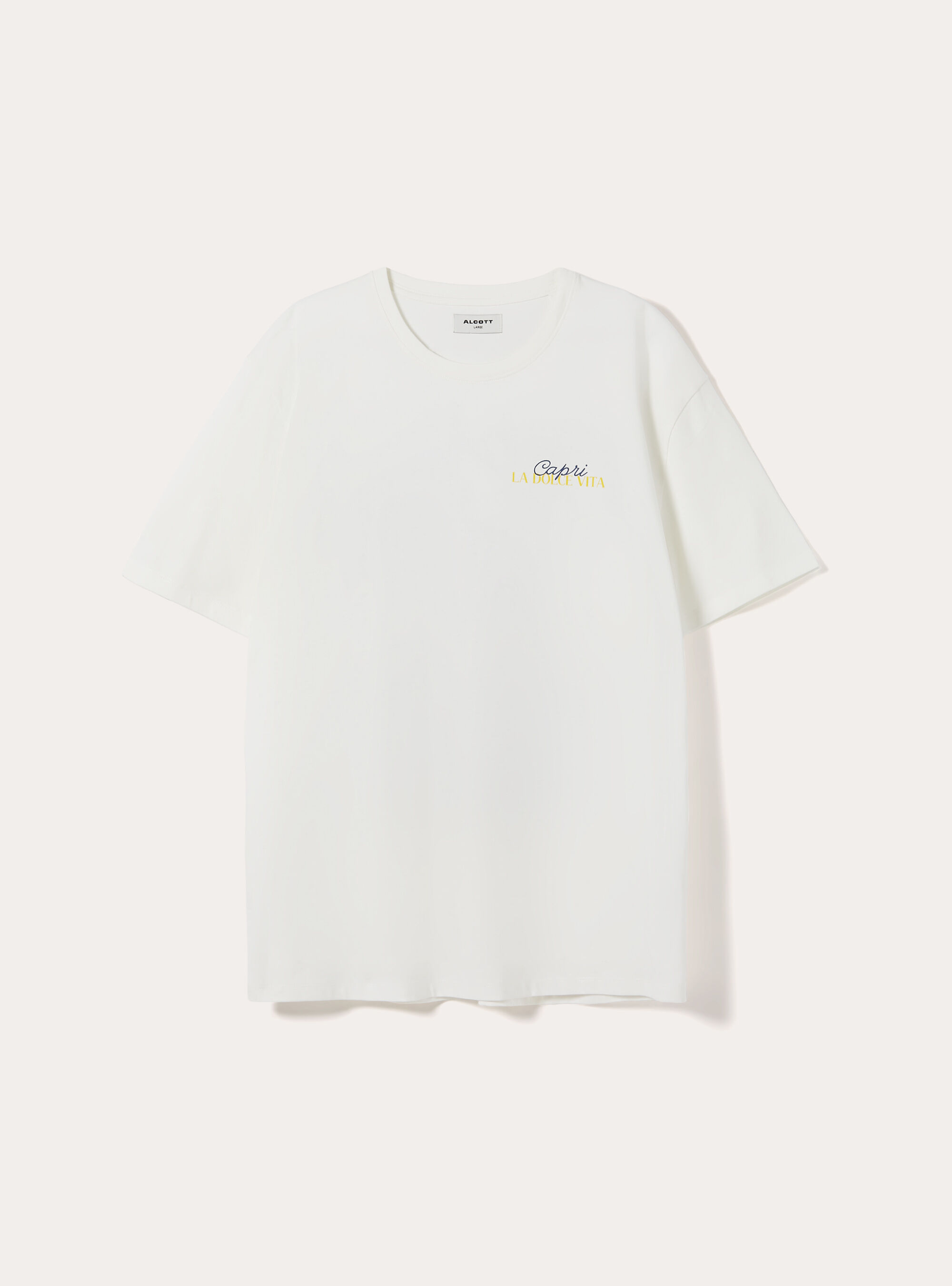 Capri Amore Mio Boxy Fit T-Shirt, WH2 WHITE