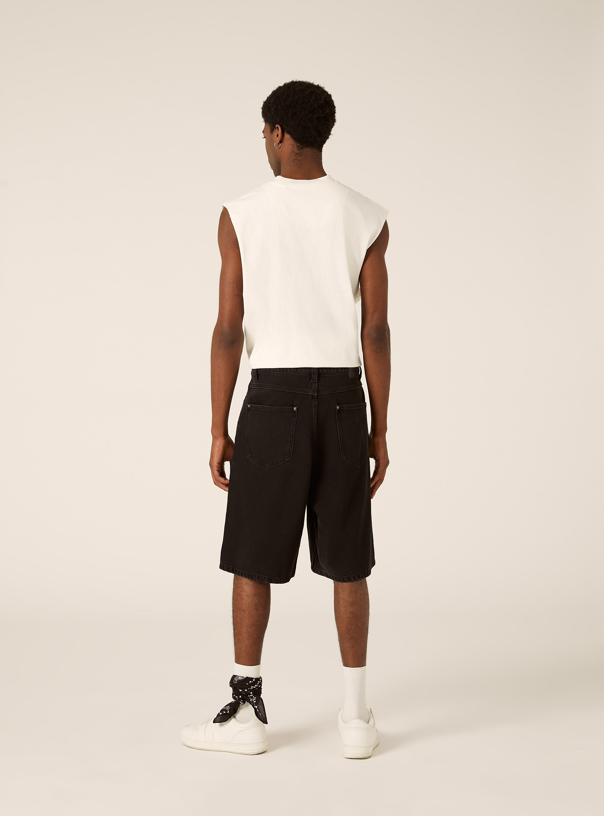 Loose Fit Jorts, BK1 BLACK