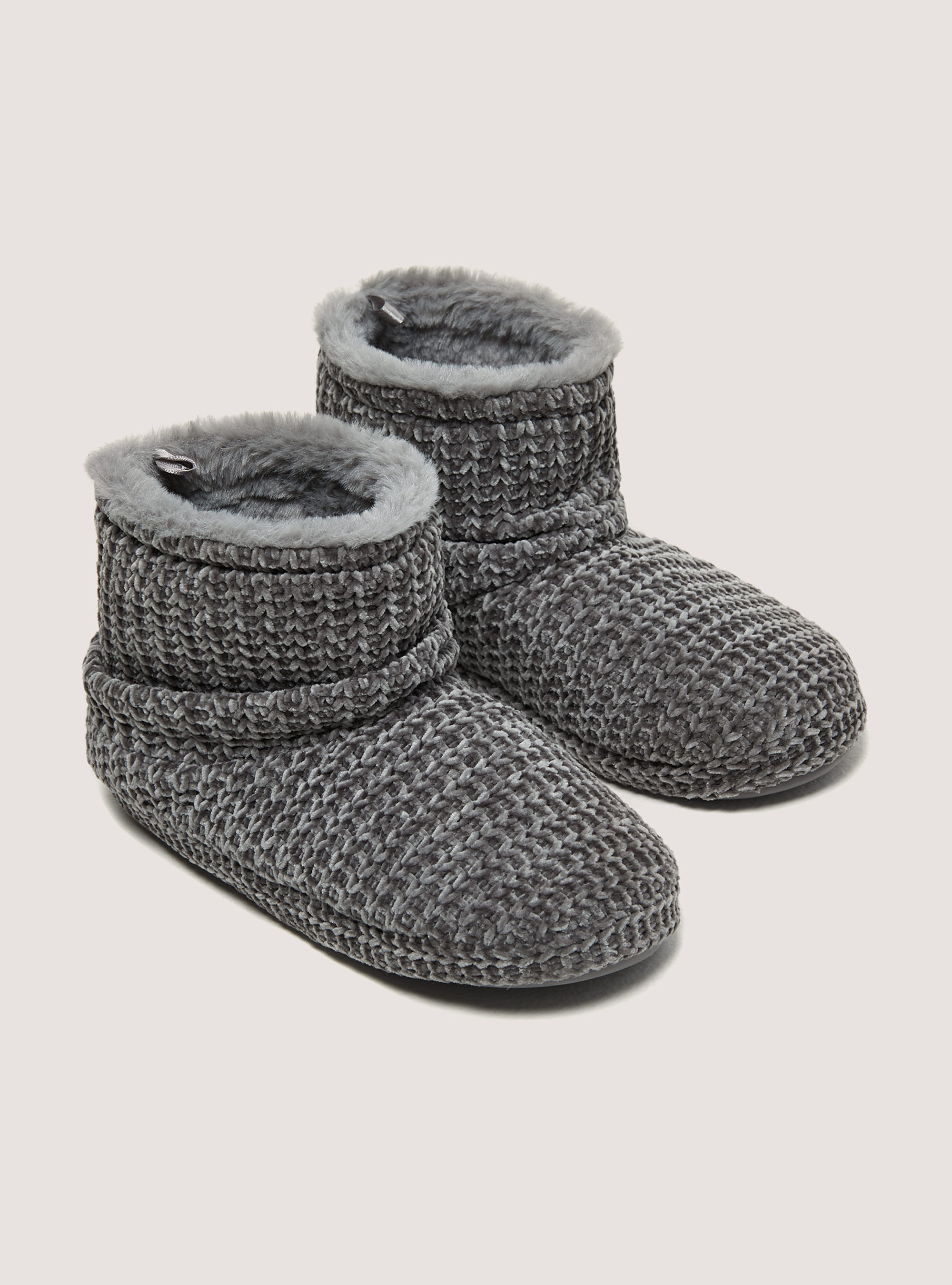 Soft-touch ankle slippers, GREY