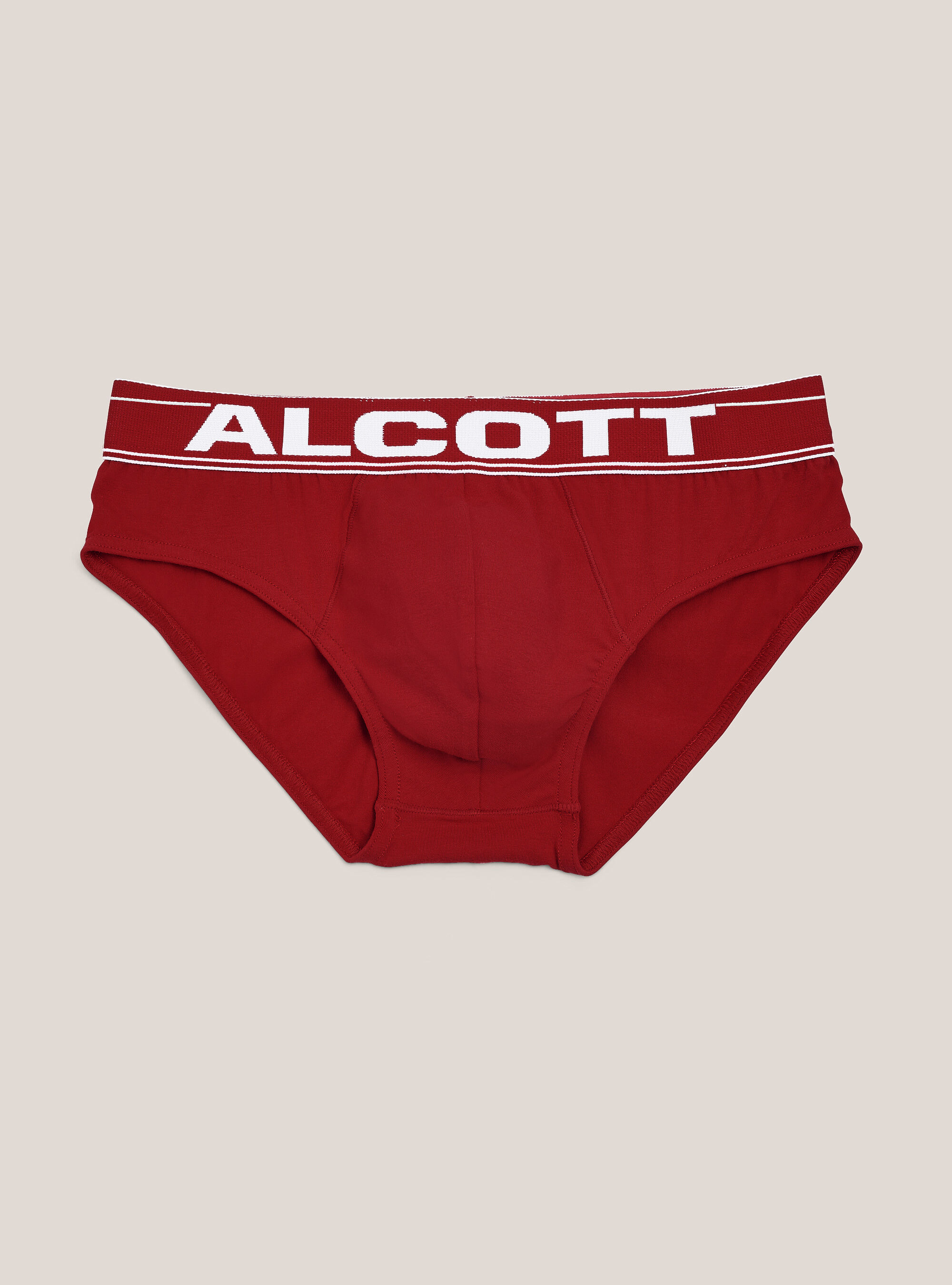 Slip en coton extensible avec logo, RD2 RED MEDIUM