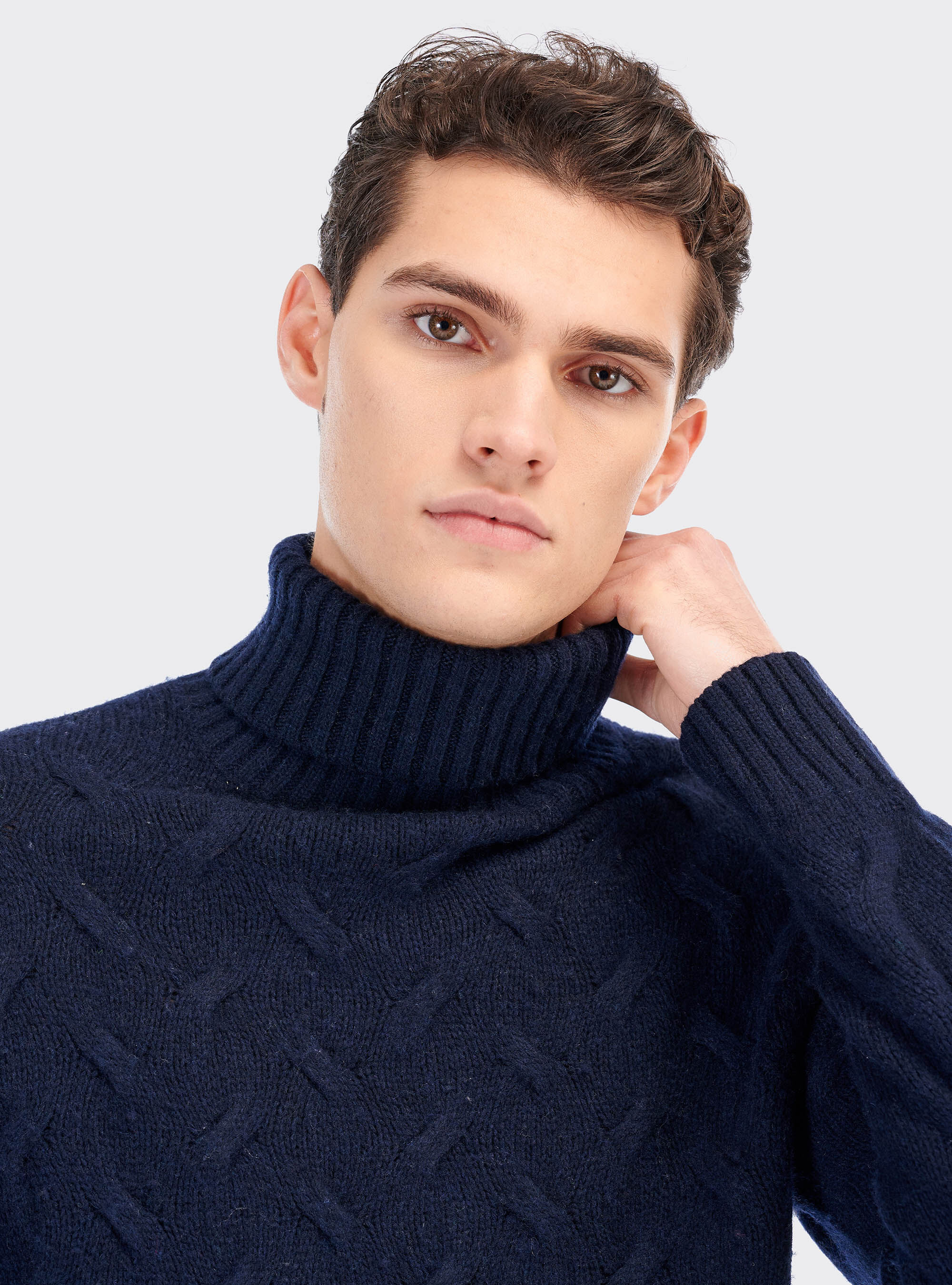 Maglione collo online alto lana uomo