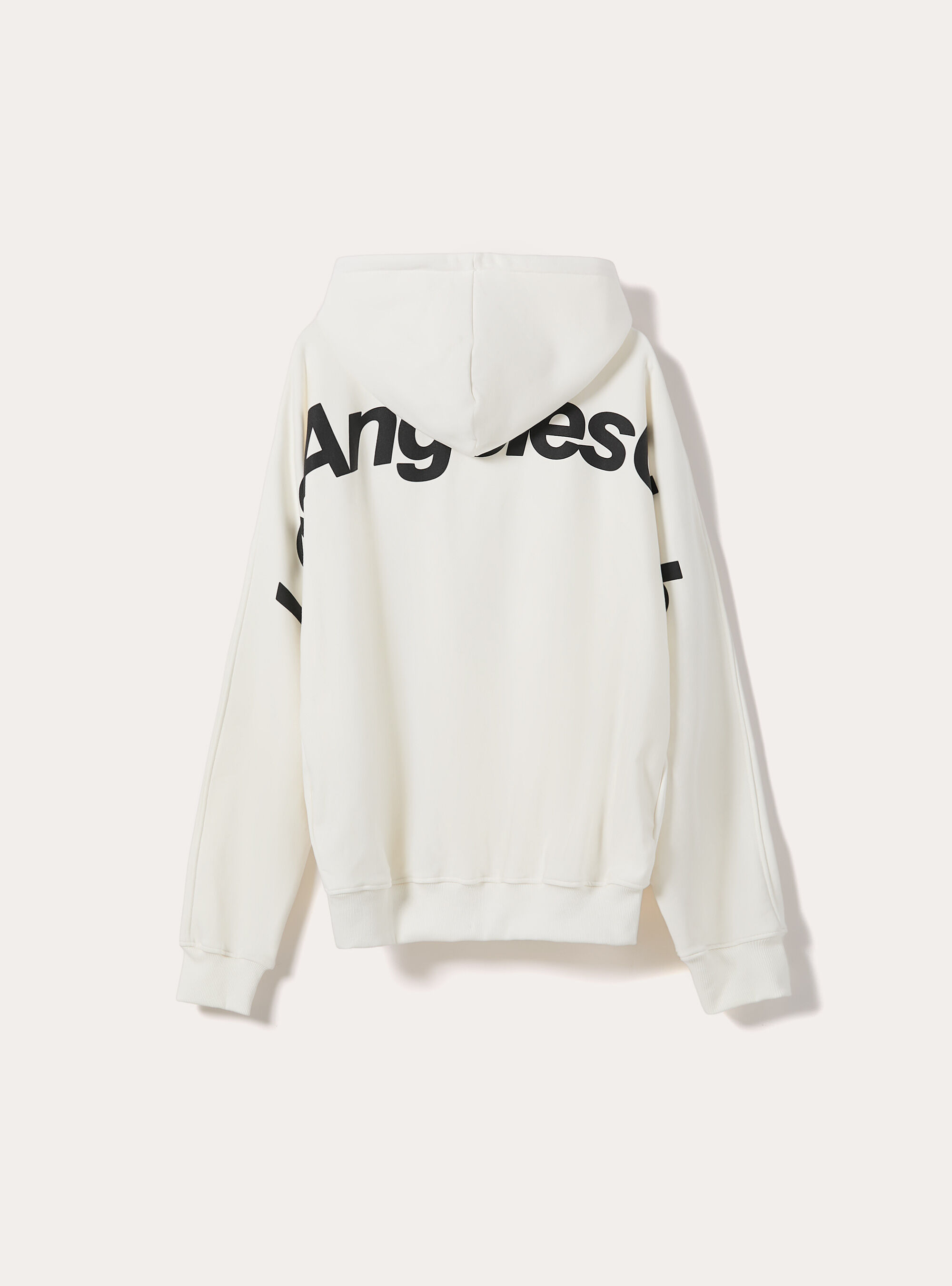 Felpa boxy con stampa puff, WH1 OFF WHITE