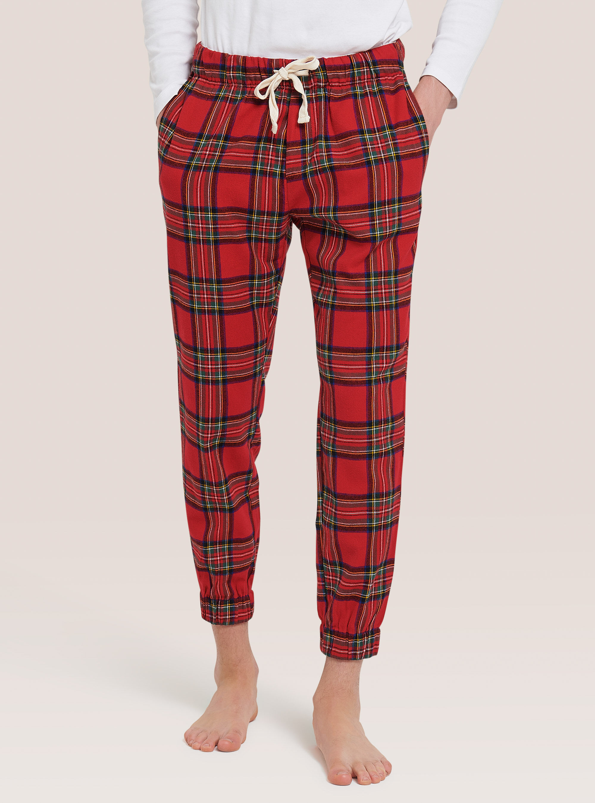 Tartan pyjama trousers