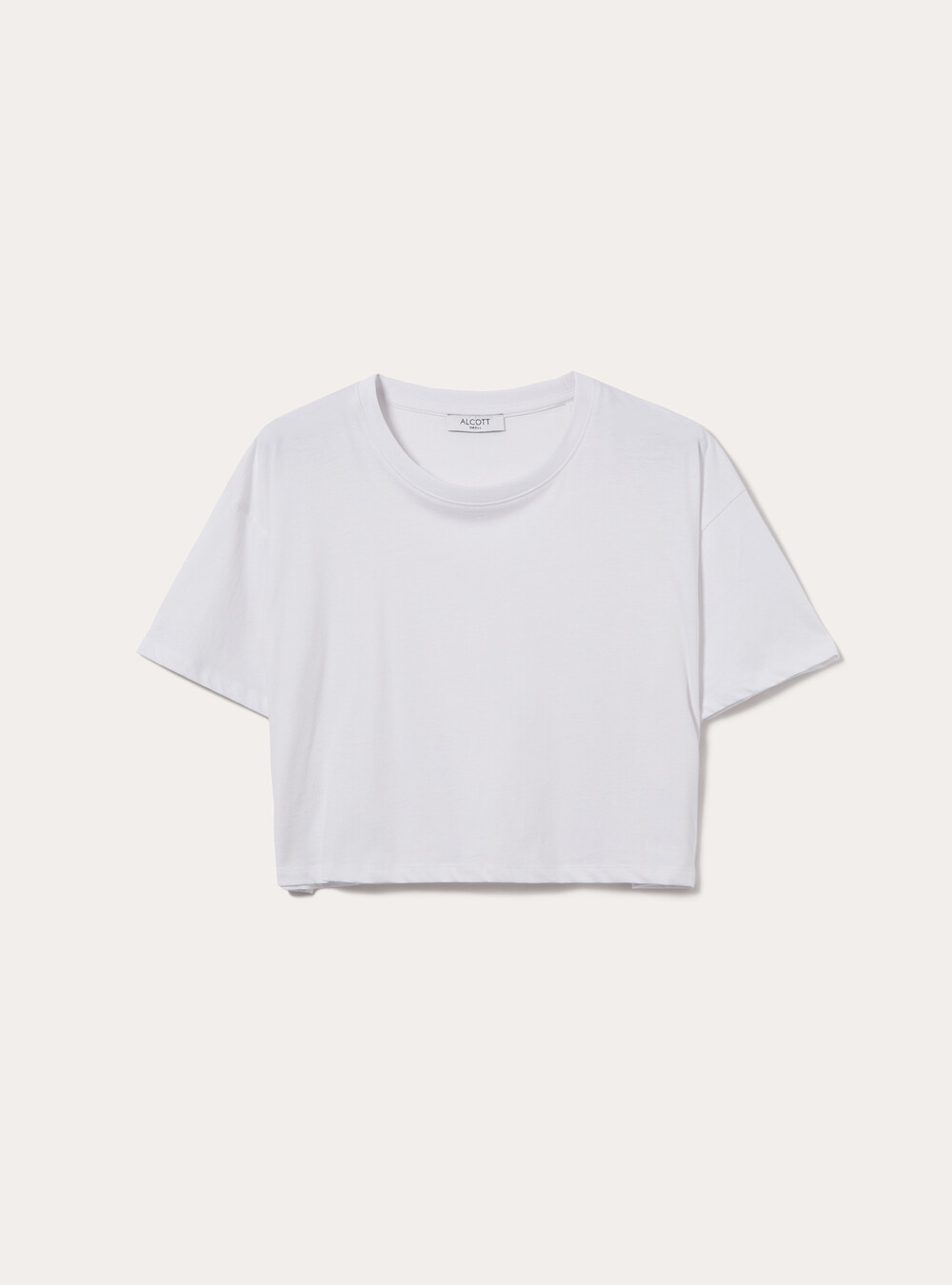Cotton cropped t-shirt