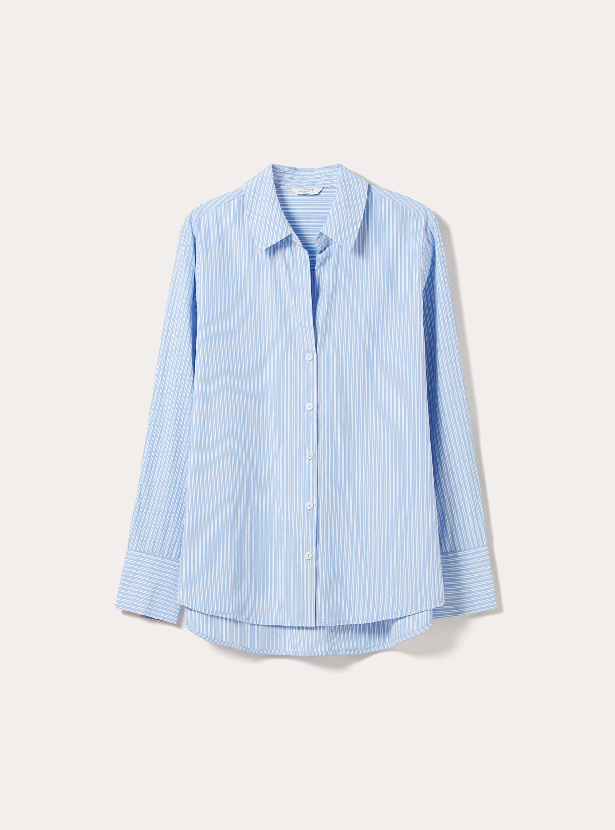 Camicia in popeline a righe, AZ3 AZURE LIGHT
