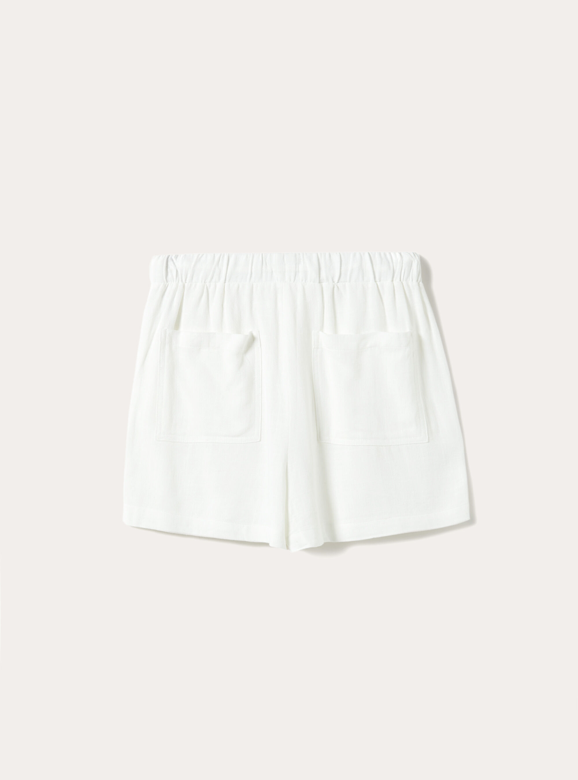 Short en lin, WH1 OFF WHITE