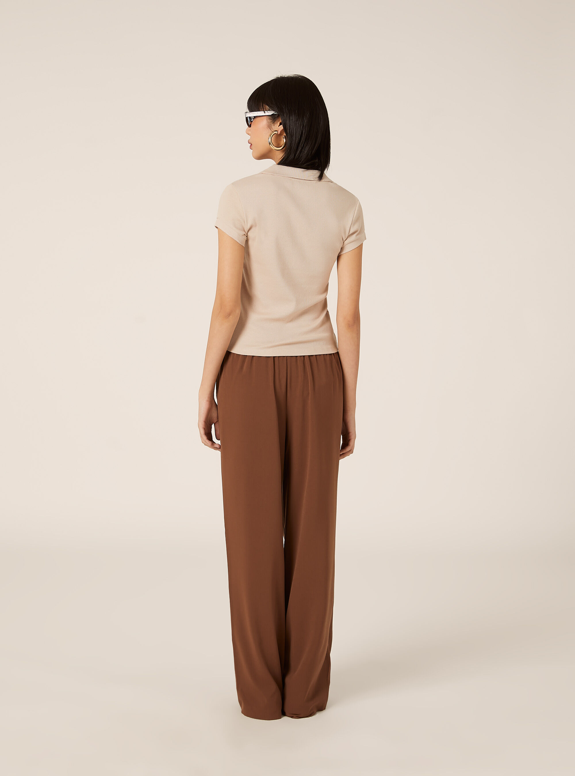 Polo a coste, BG2 BEIGE MEDIUM