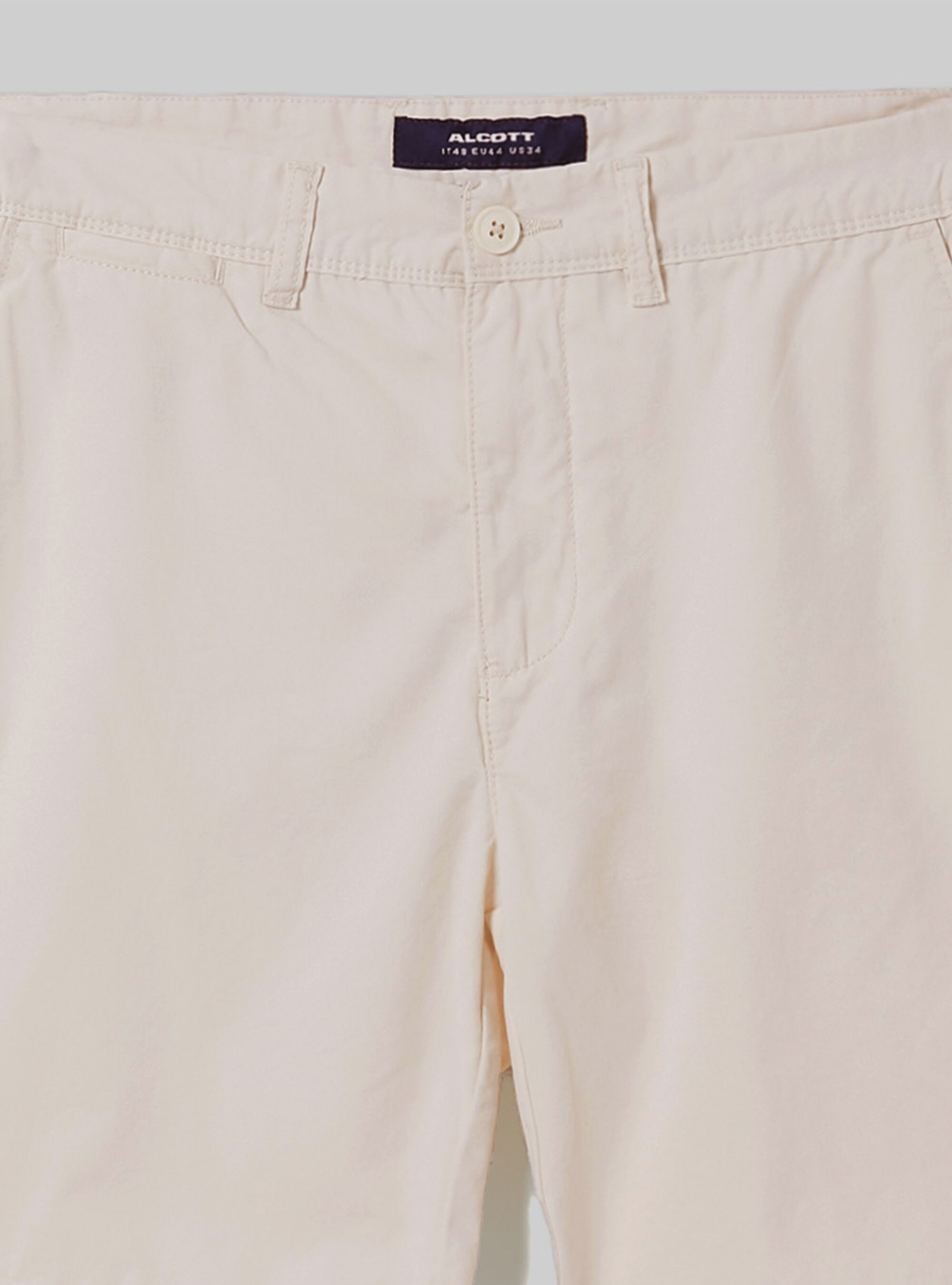 Bermudas de sarga de ajuste liso, SA1 SAND DARK
