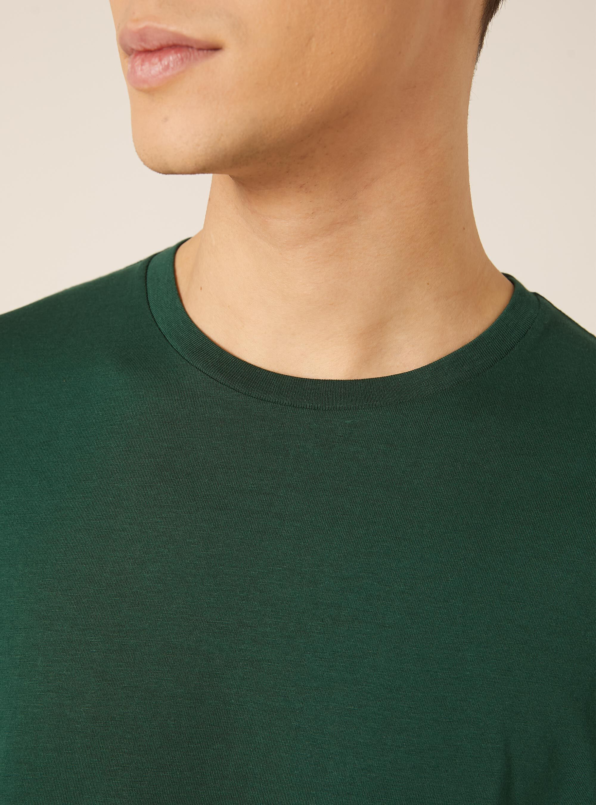 Maglietta girocollo basica, GN1 GREEN DARK