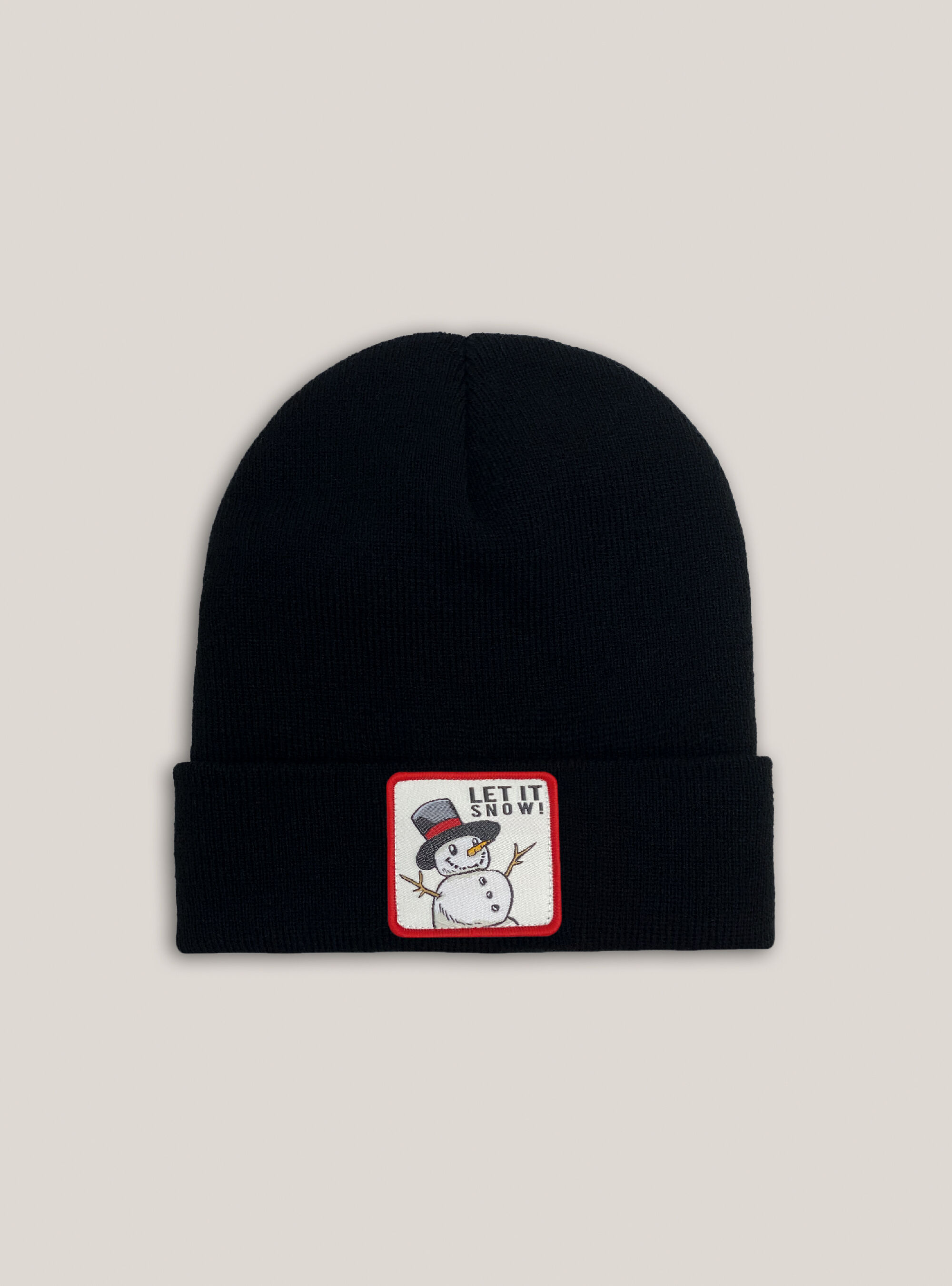 Christmas hat with patch, BLACK
