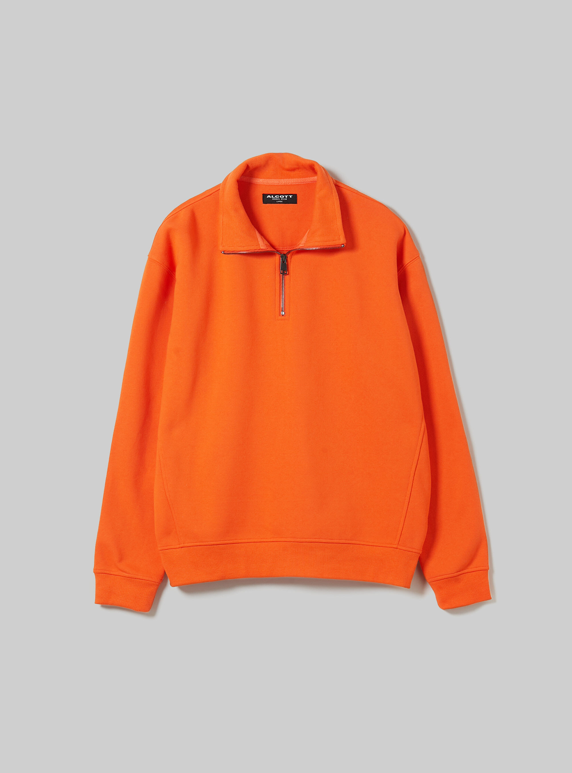 Plain coloured half neck sweatshirt