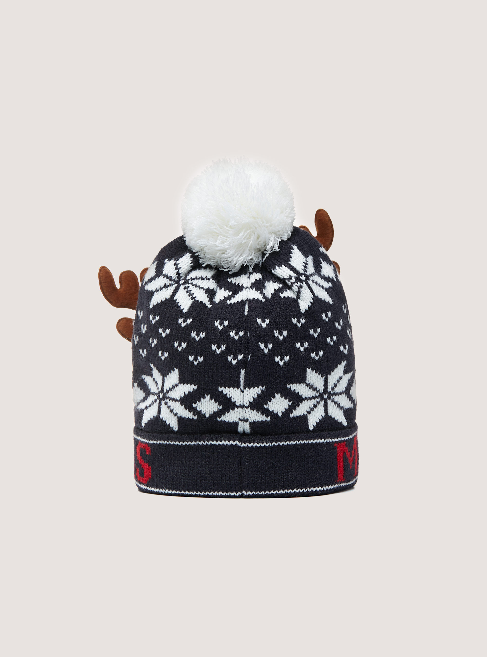 Christmas Family Collection hat with pom-pom, NA1 NAVY DARK