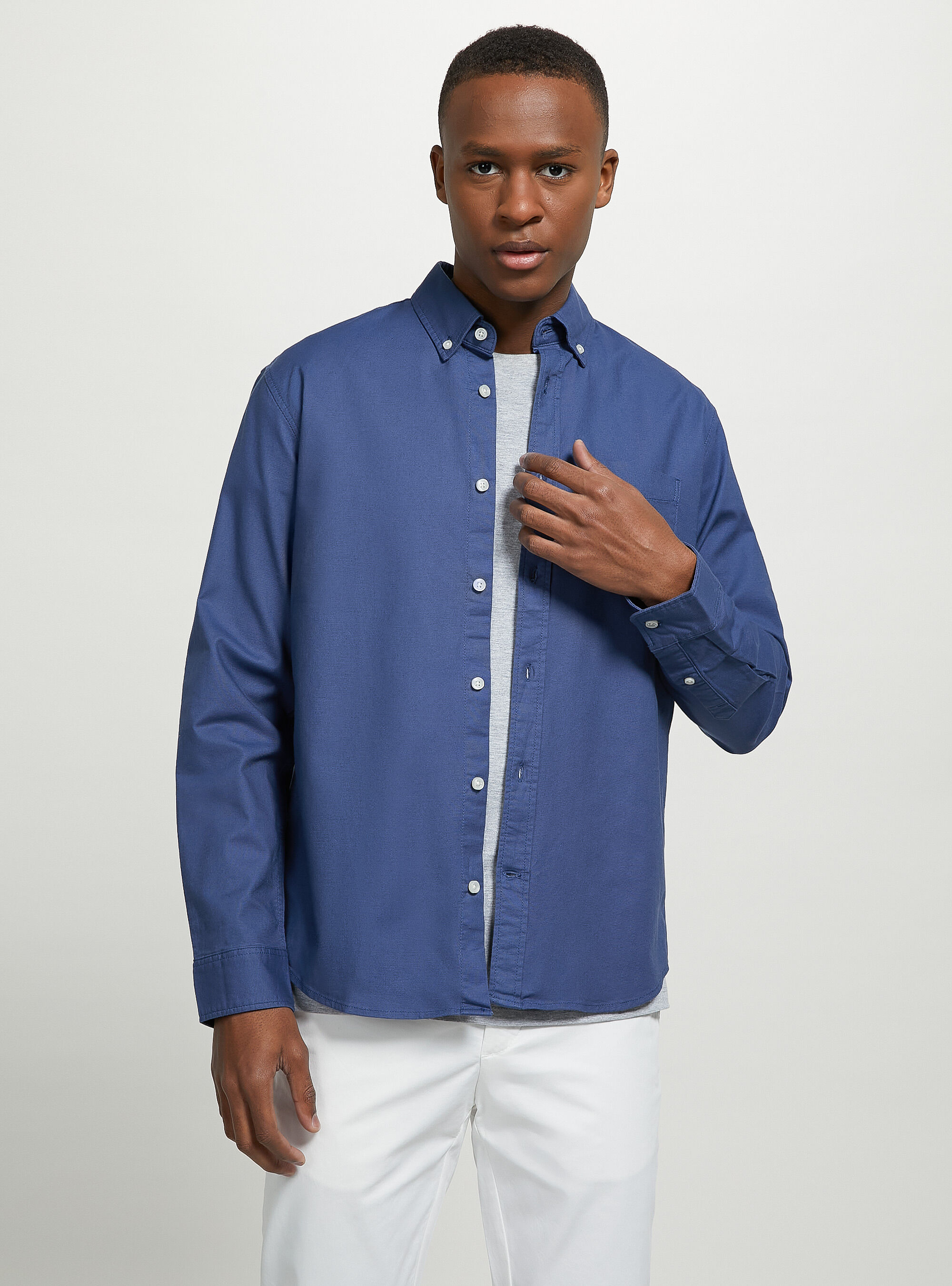 Plain coloured cotton shirt Alcott Men s Shirts