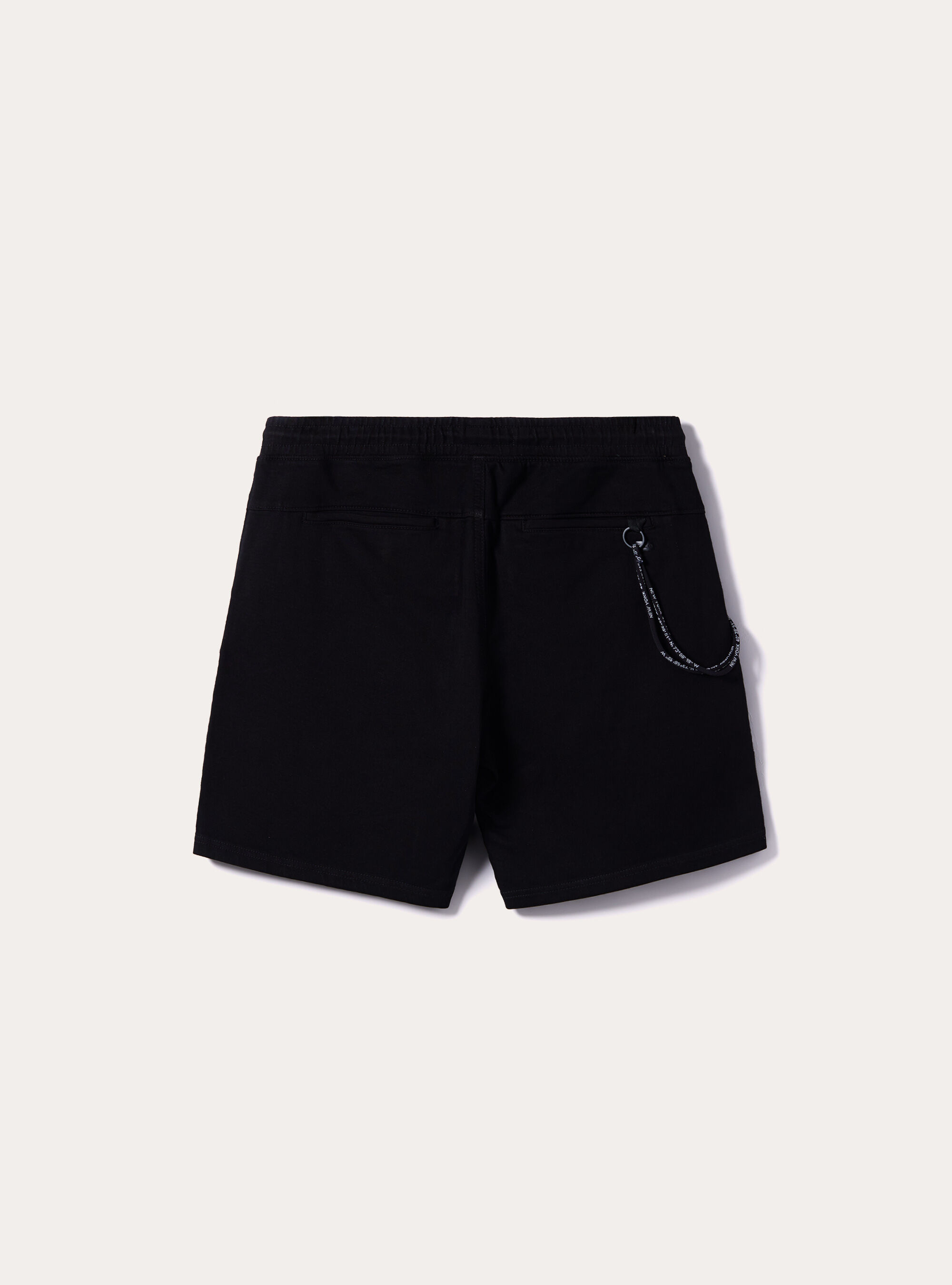 Cotton jogger bermuda shorts, BK1 BLACK