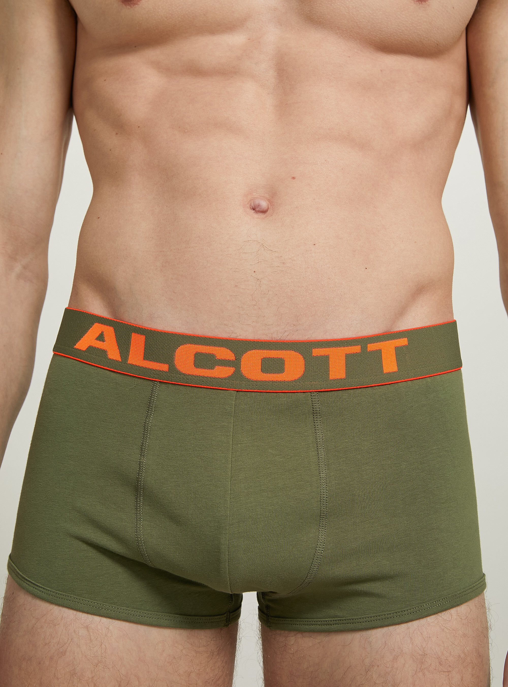 Boxer in cotone elasticizzato con logo