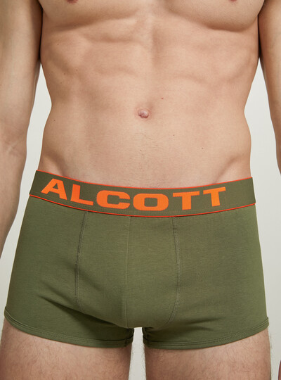 Boxer Alcott in cotone elasticizzato con logo Boxer Alcott in cotone elasticizzato con logo