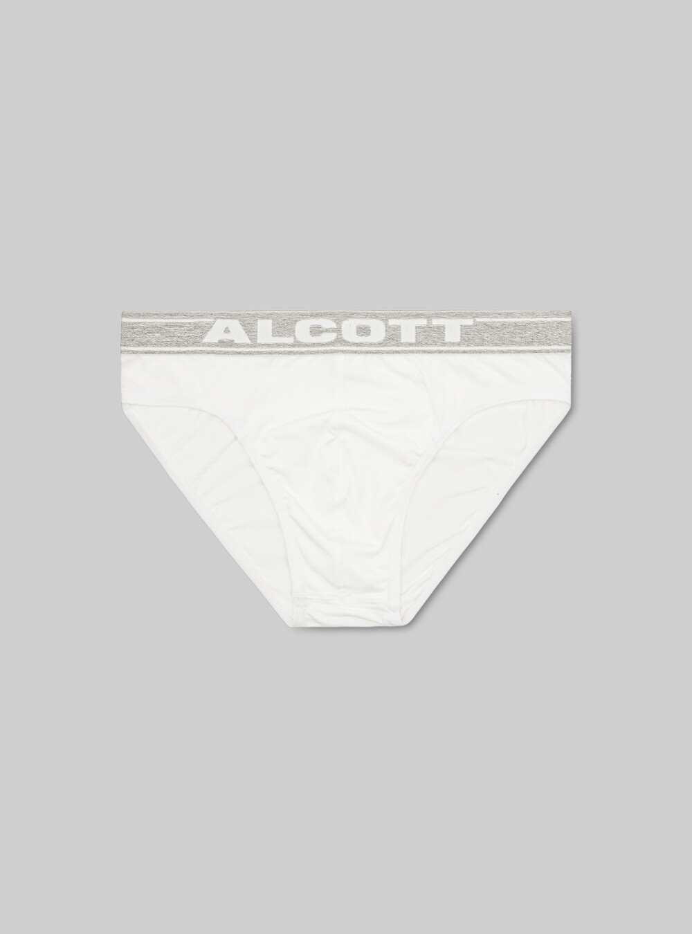 Stretch cotton briefs with logo, Alcott