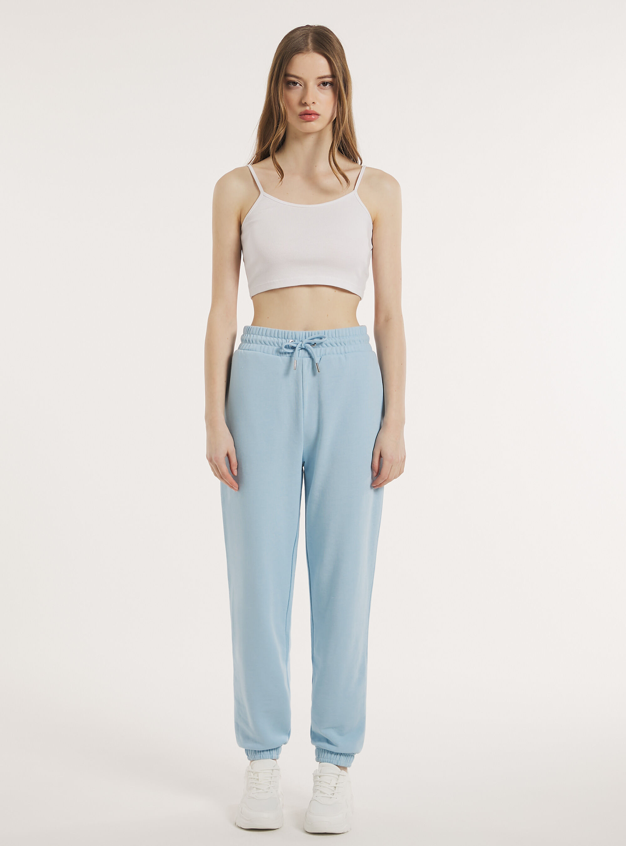 Plush jogger trousers, AZ3 AZURE LIGHT