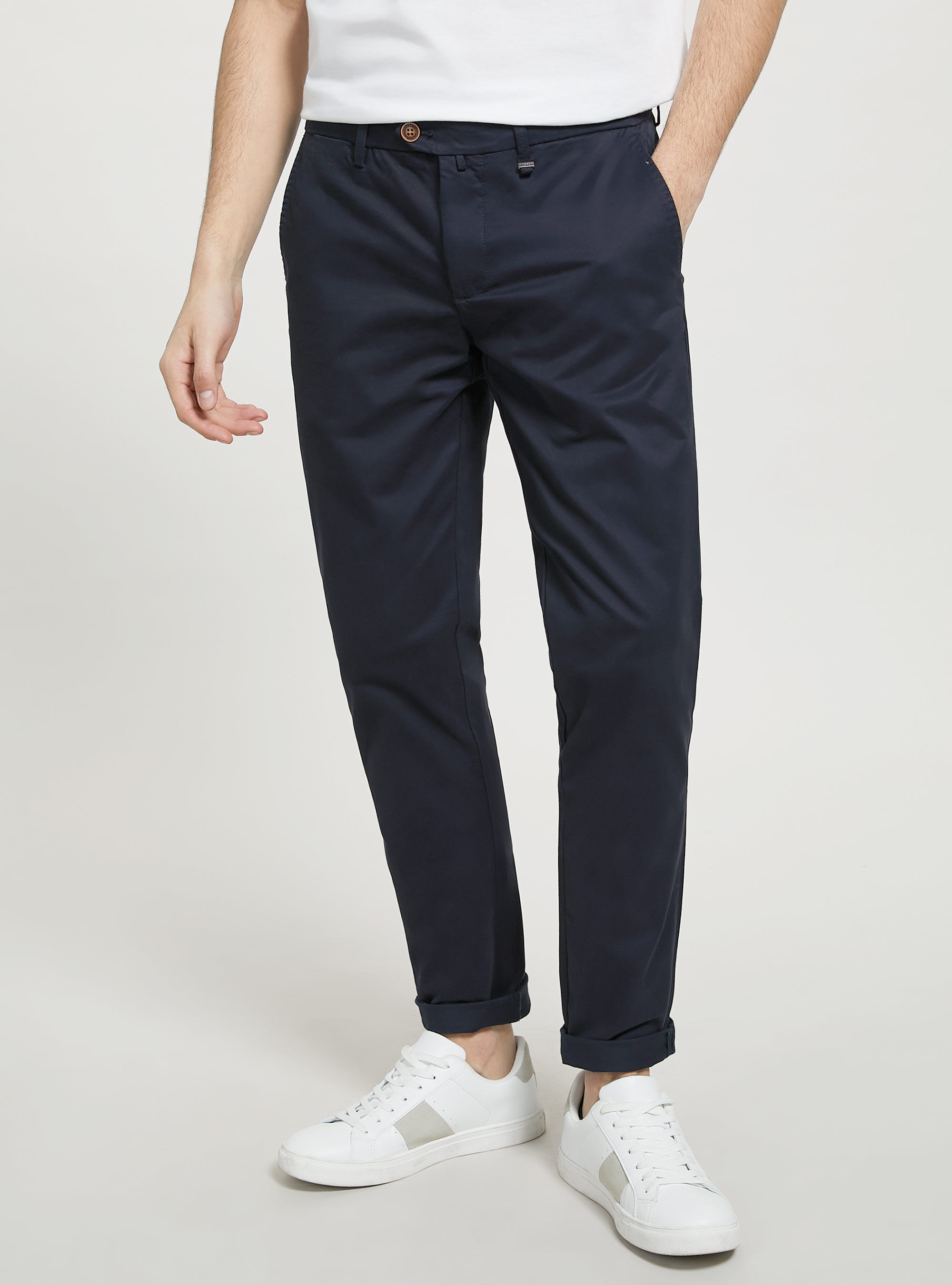 Pantalones chinos de sarga de algod n el stico Alcott