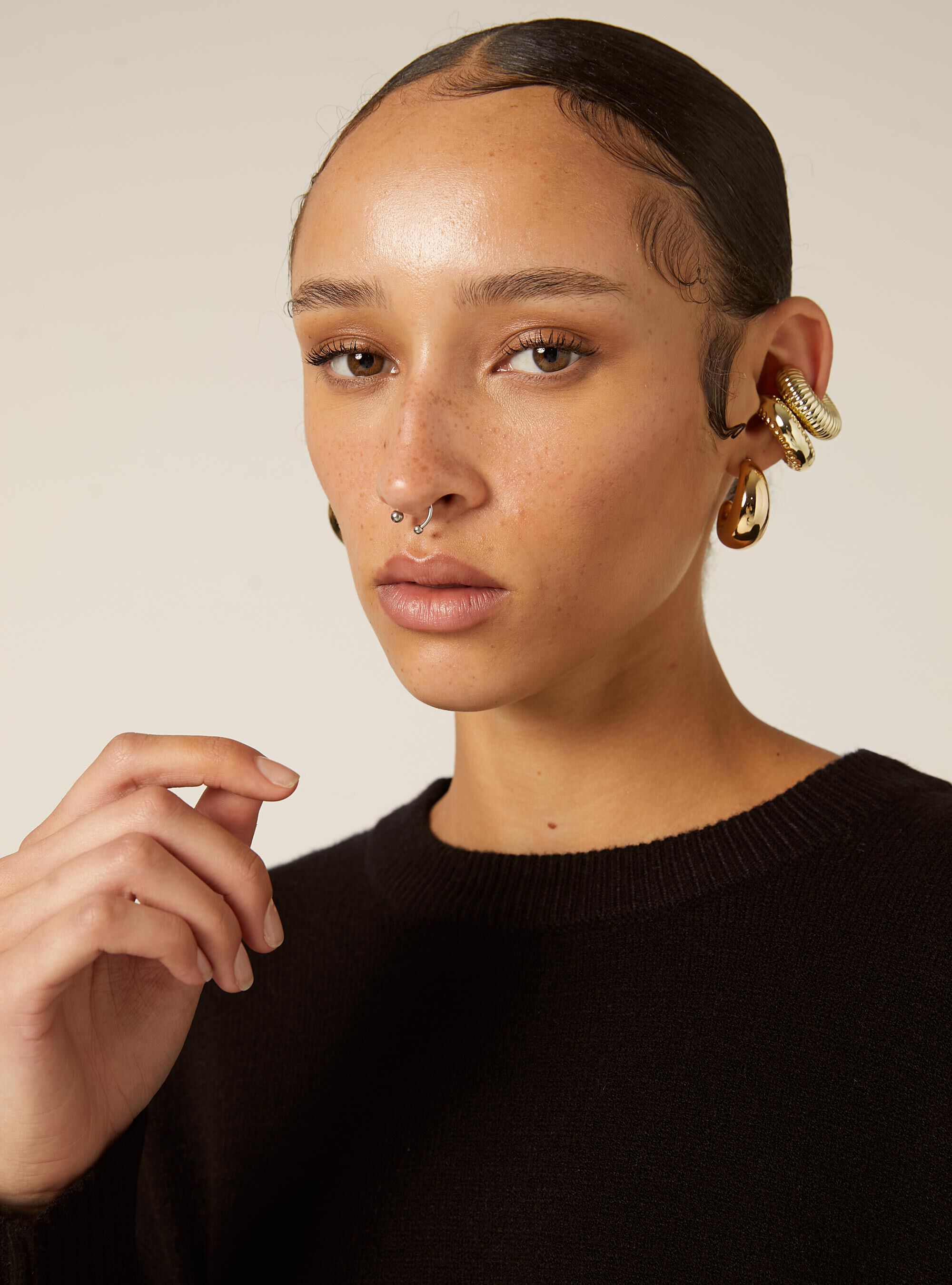 Basic crew neck jumper, BK1 BLACK