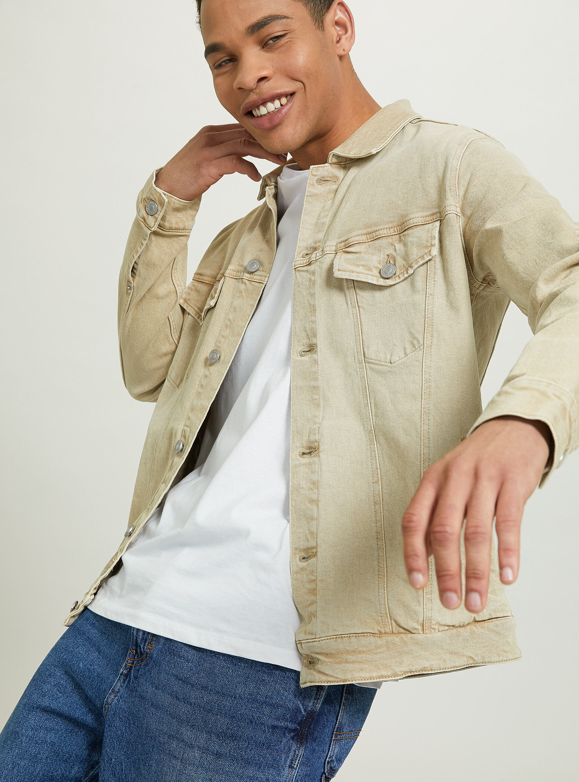 Giubbotto denim in twill stretch | Alcott | Cappotti e Giubbotti Uomo