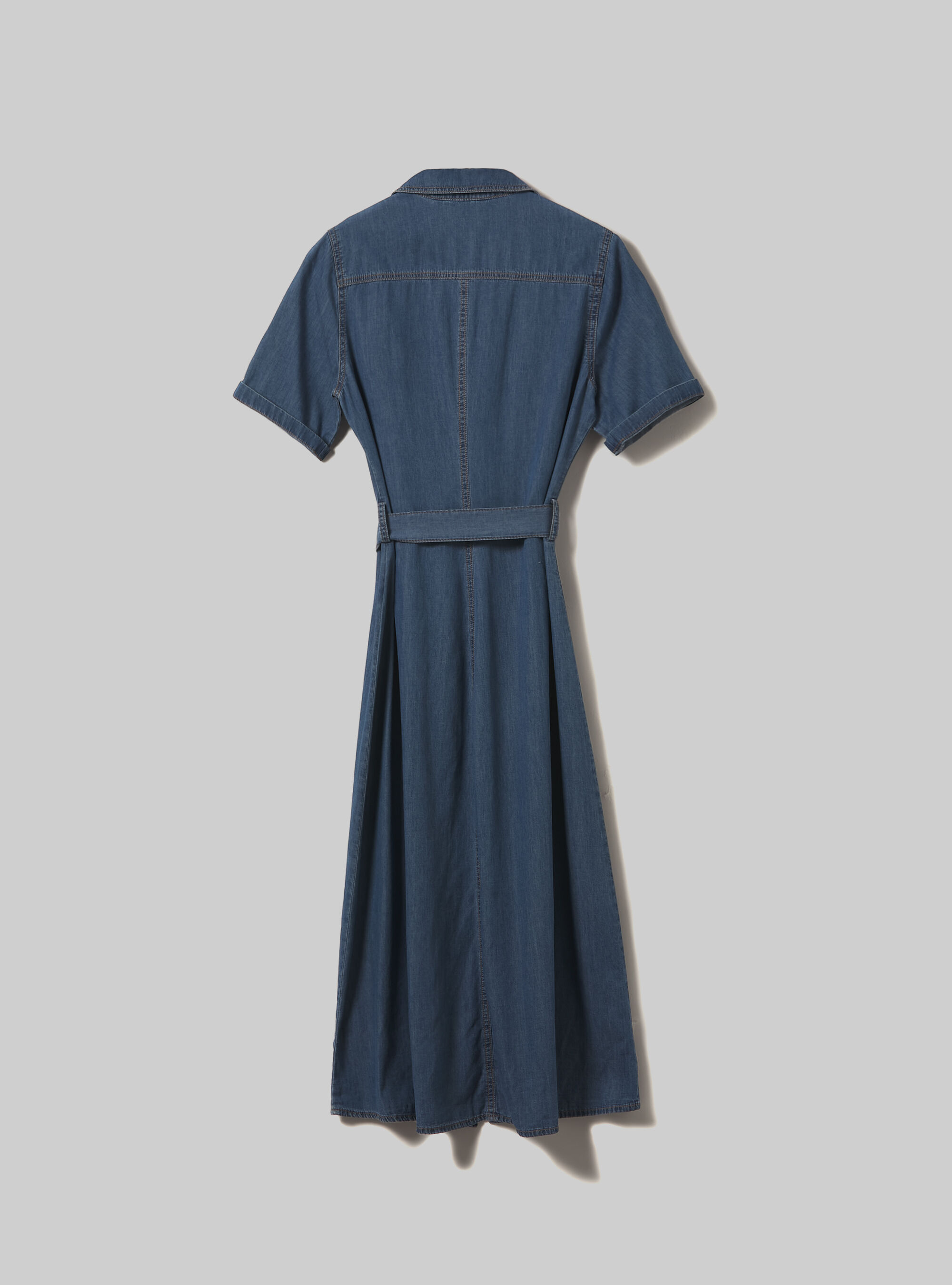 Hemdblusenkleid aus Denim, D003 MEDIUM BLUE