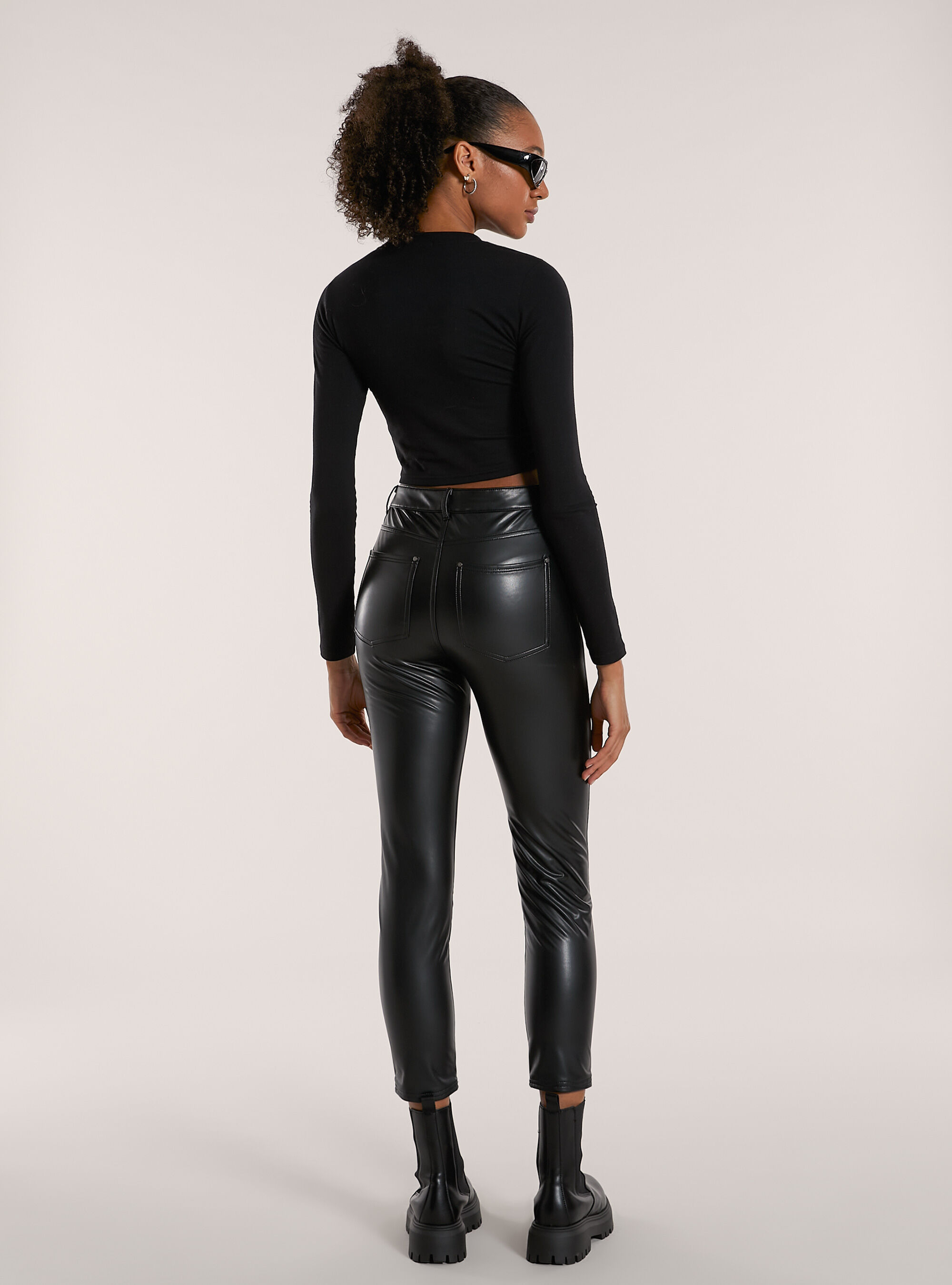 Thermal leather effect leggings new arrivals