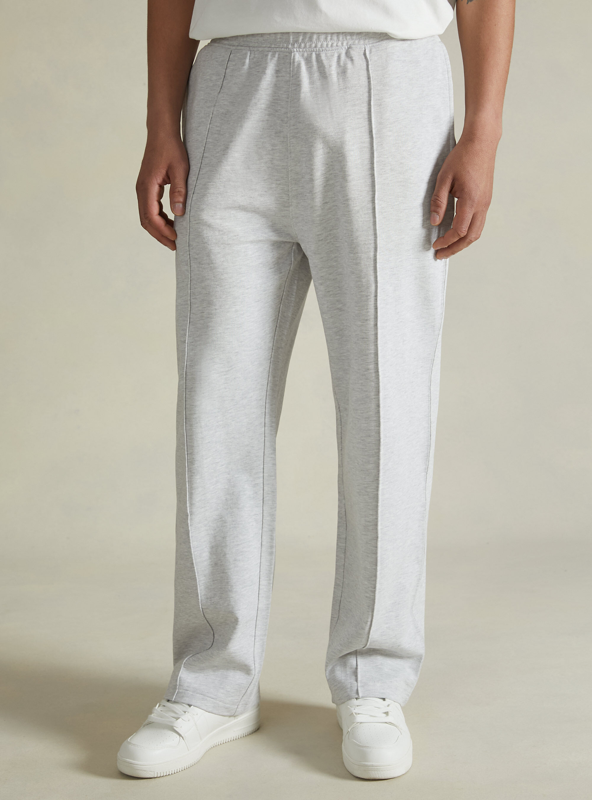 Pantal&oacute;n jogger de felpa, MGY3 GREY MEL LIGHT