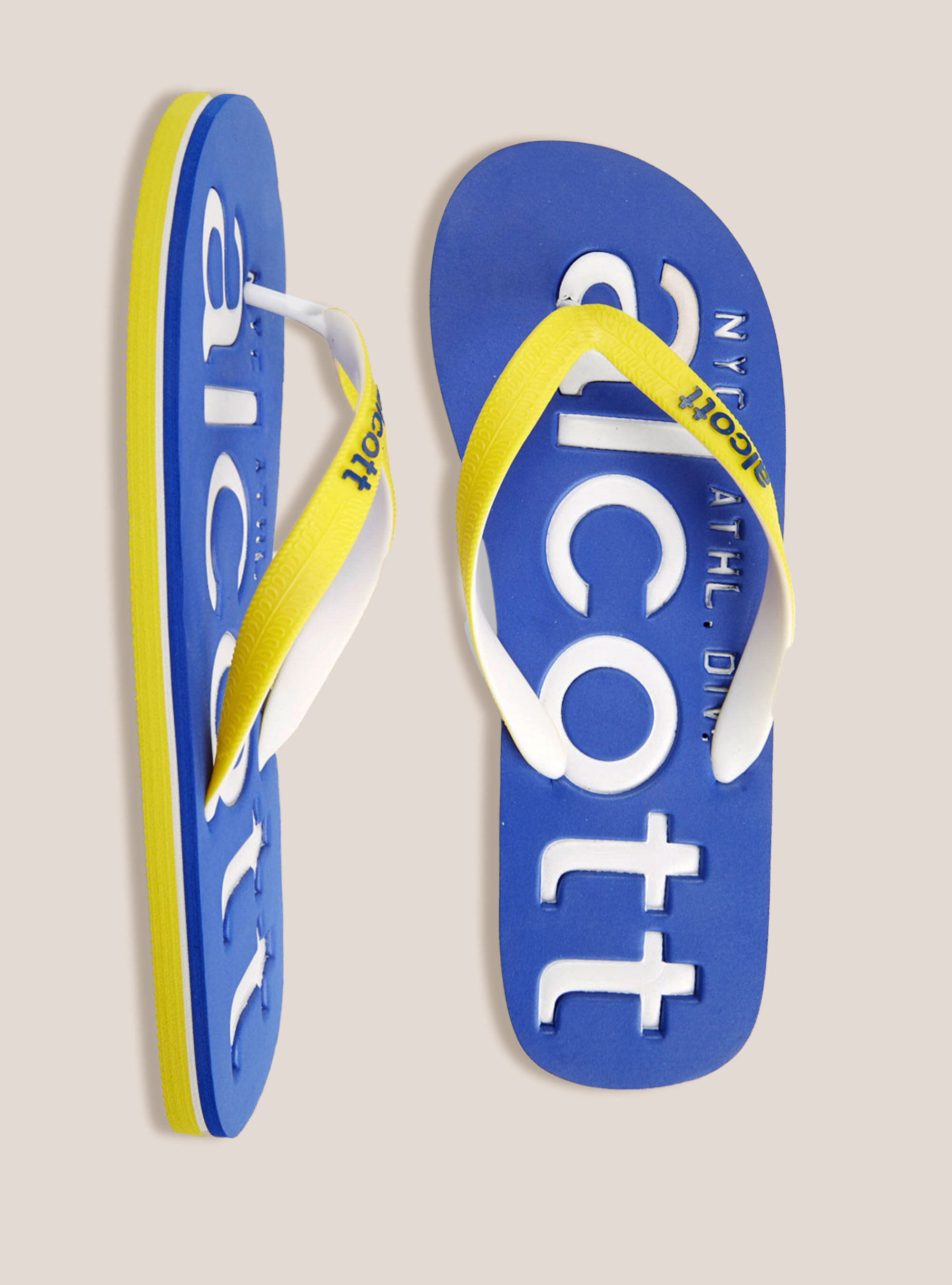Flip flops with logo