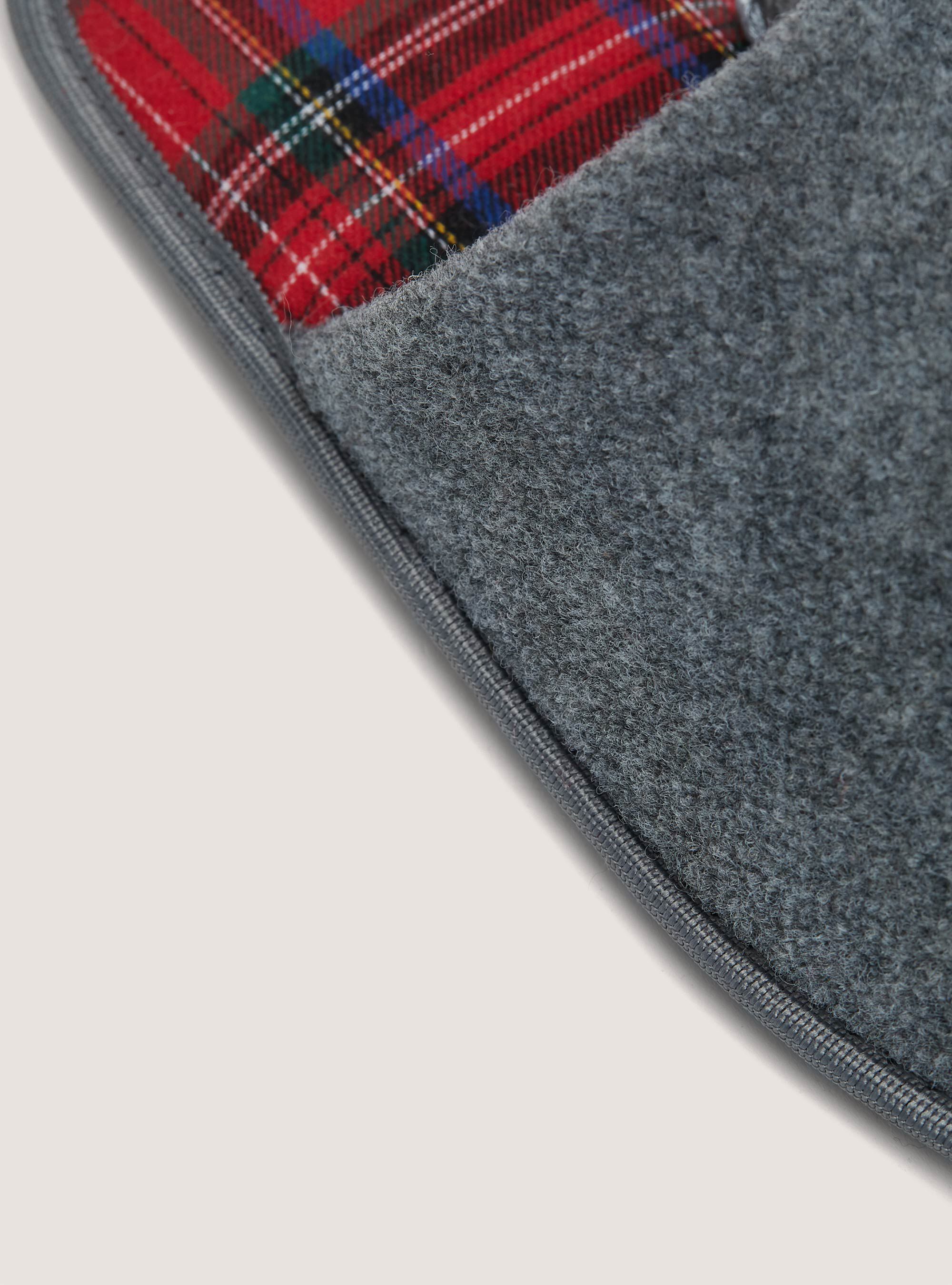 Pantofole con interno in tartan, RED