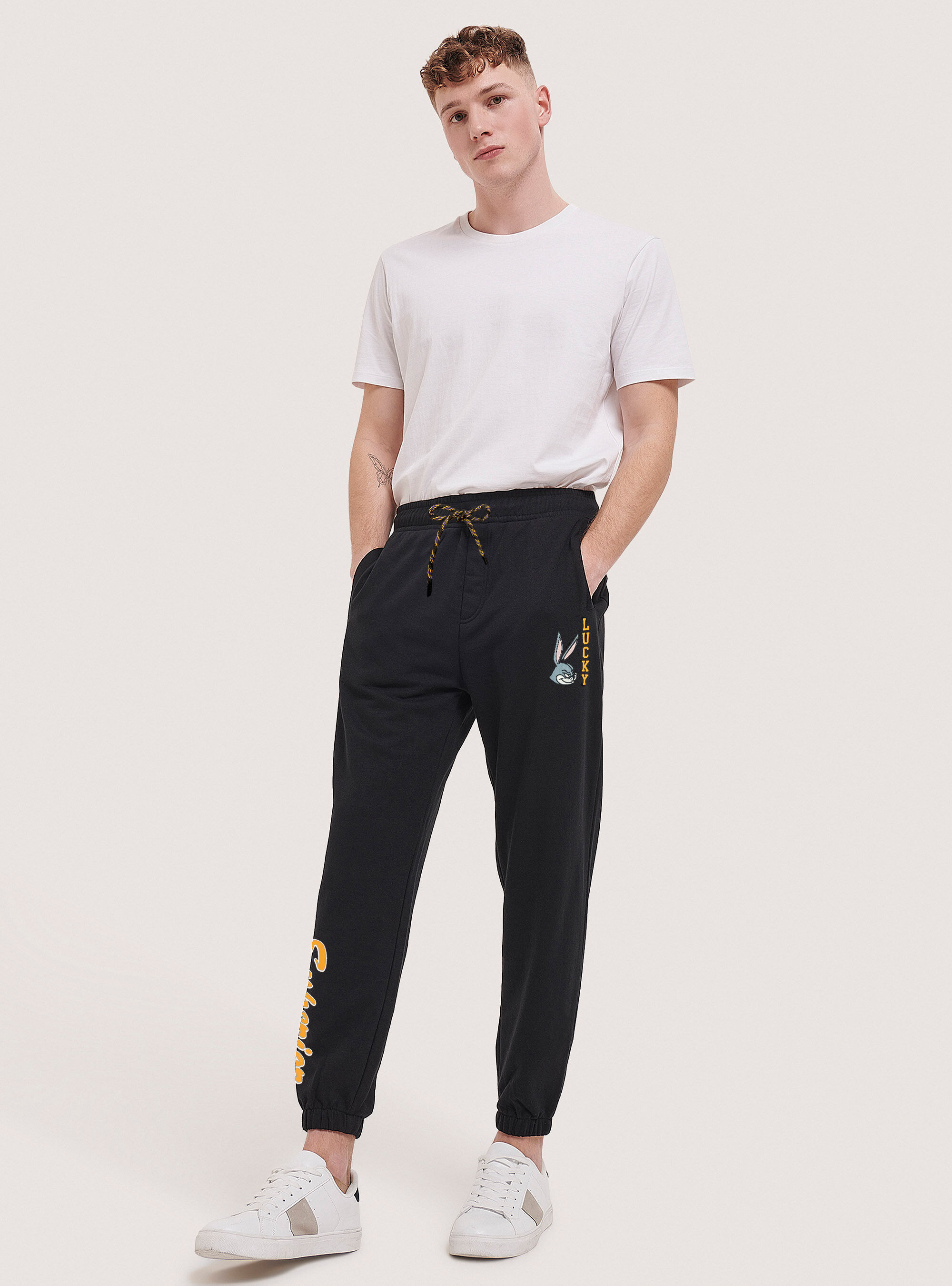 Pantaloni jogger The Rabbit Collection, BK1 BLACK