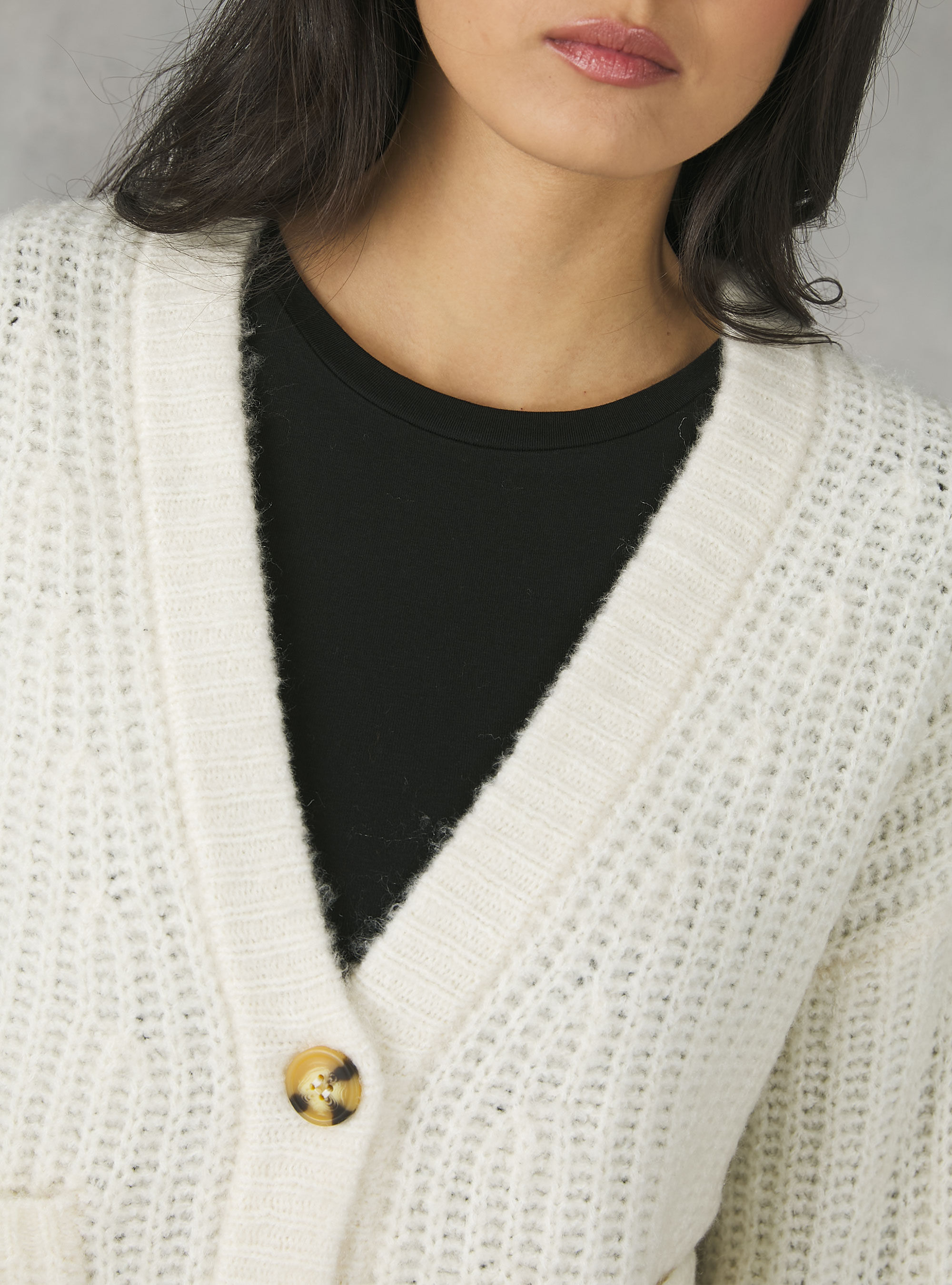 Off white clearance knit cardigan