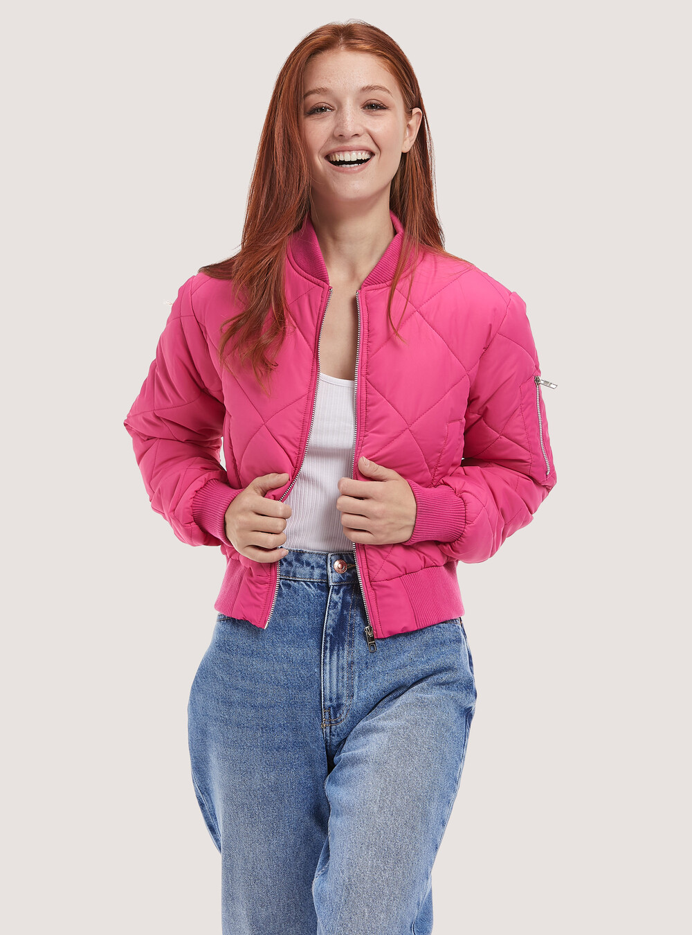 Chaqueta bomber recortada con relleno reciclado Alcott catalog