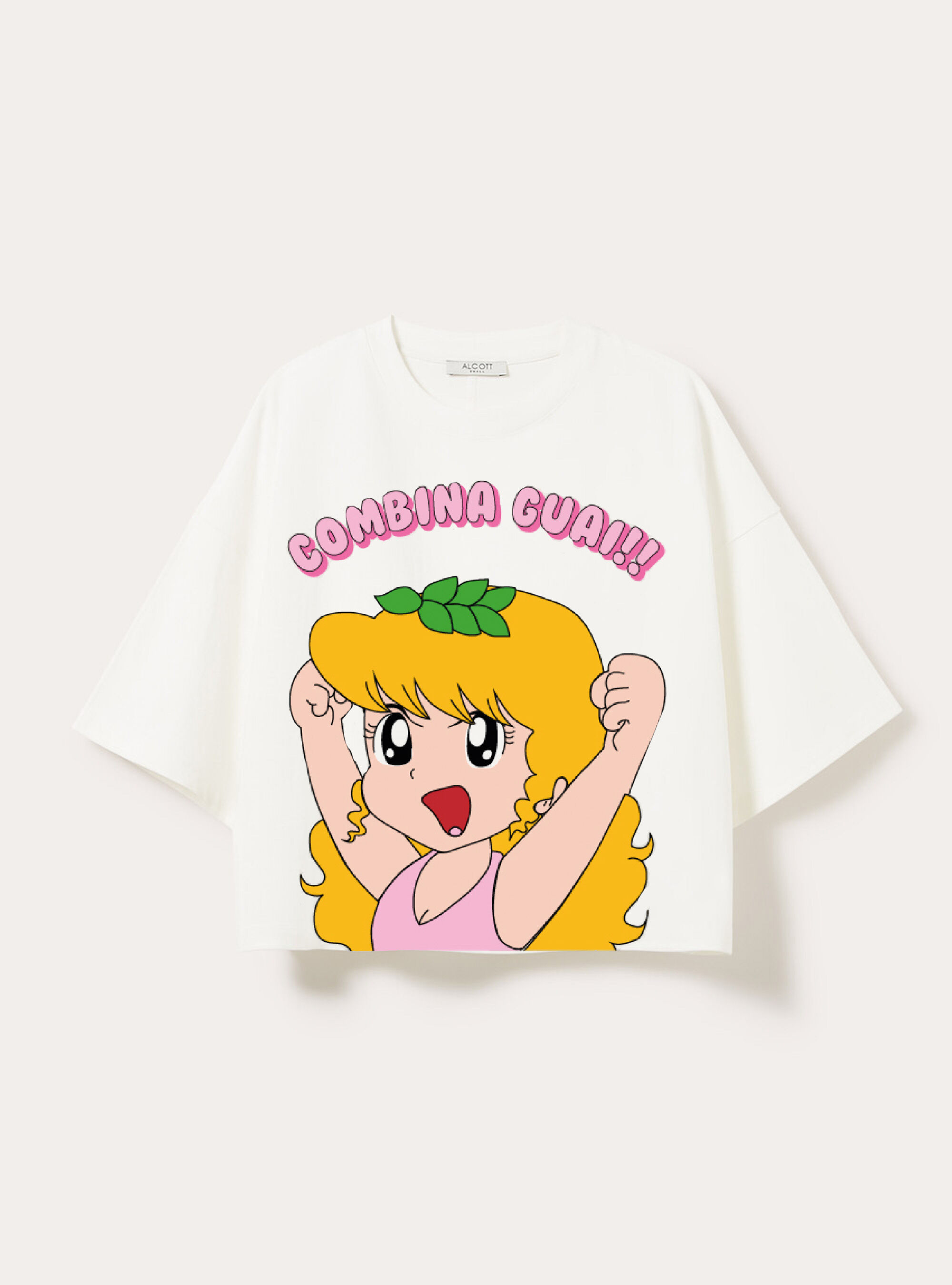 T-shirt pollon licenza crop fit