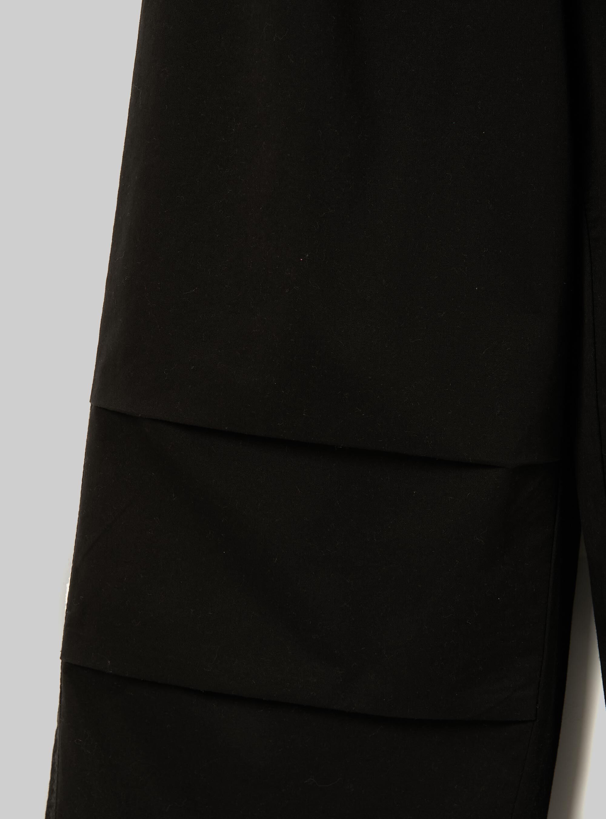 Pantalon en coton parachute, BK1 BLACK