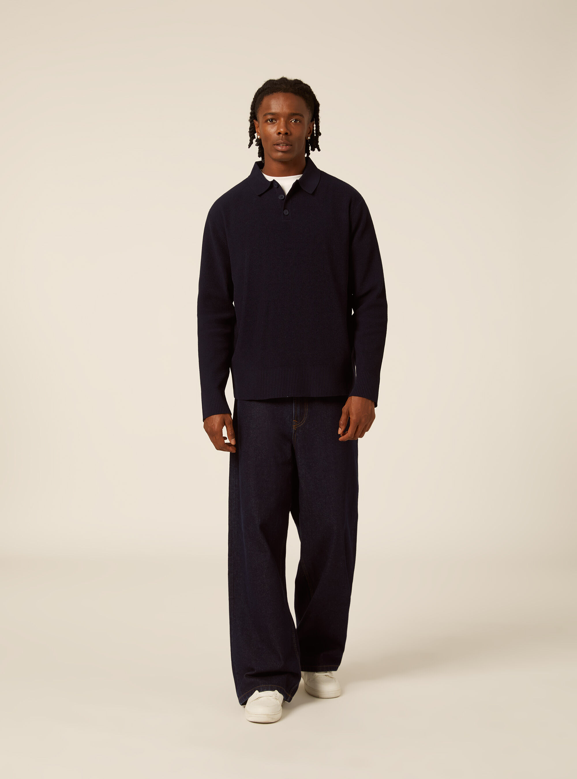 Polo in maglia chenille