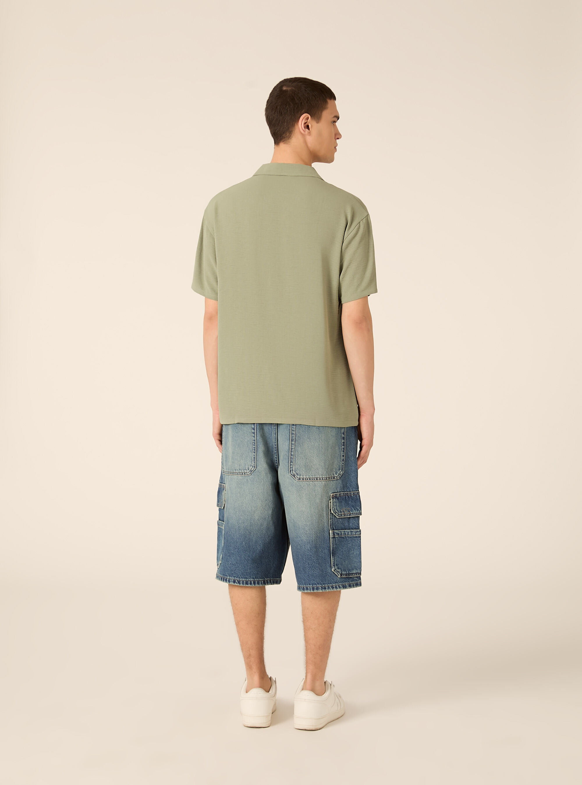 Polo basica in crepe, KY2 KAKY MEDIUM