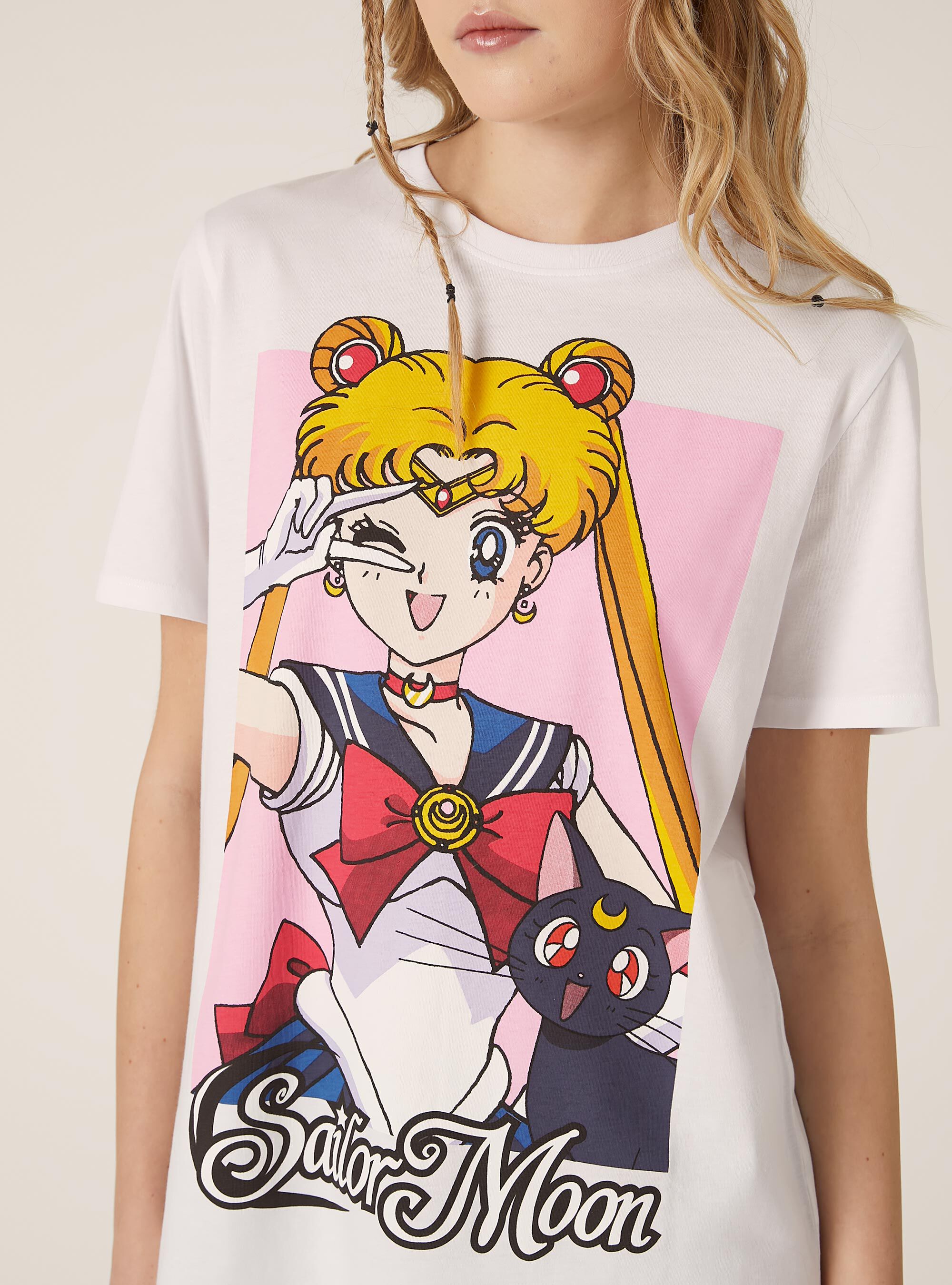 T-shirt regular sailor moon, WH3 WHITE